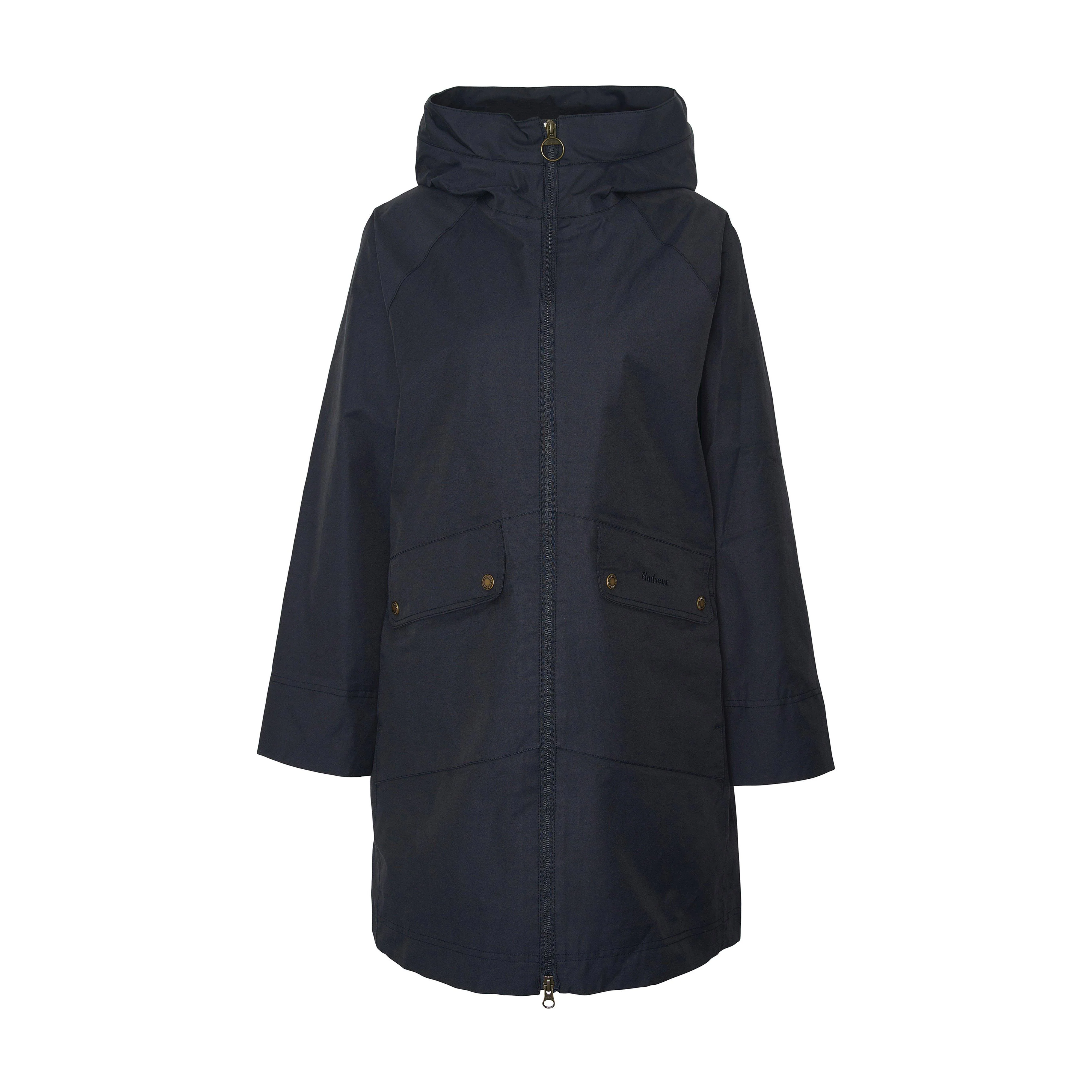 Womens Heron Waterproof Jacket Dark Navy - Image 9