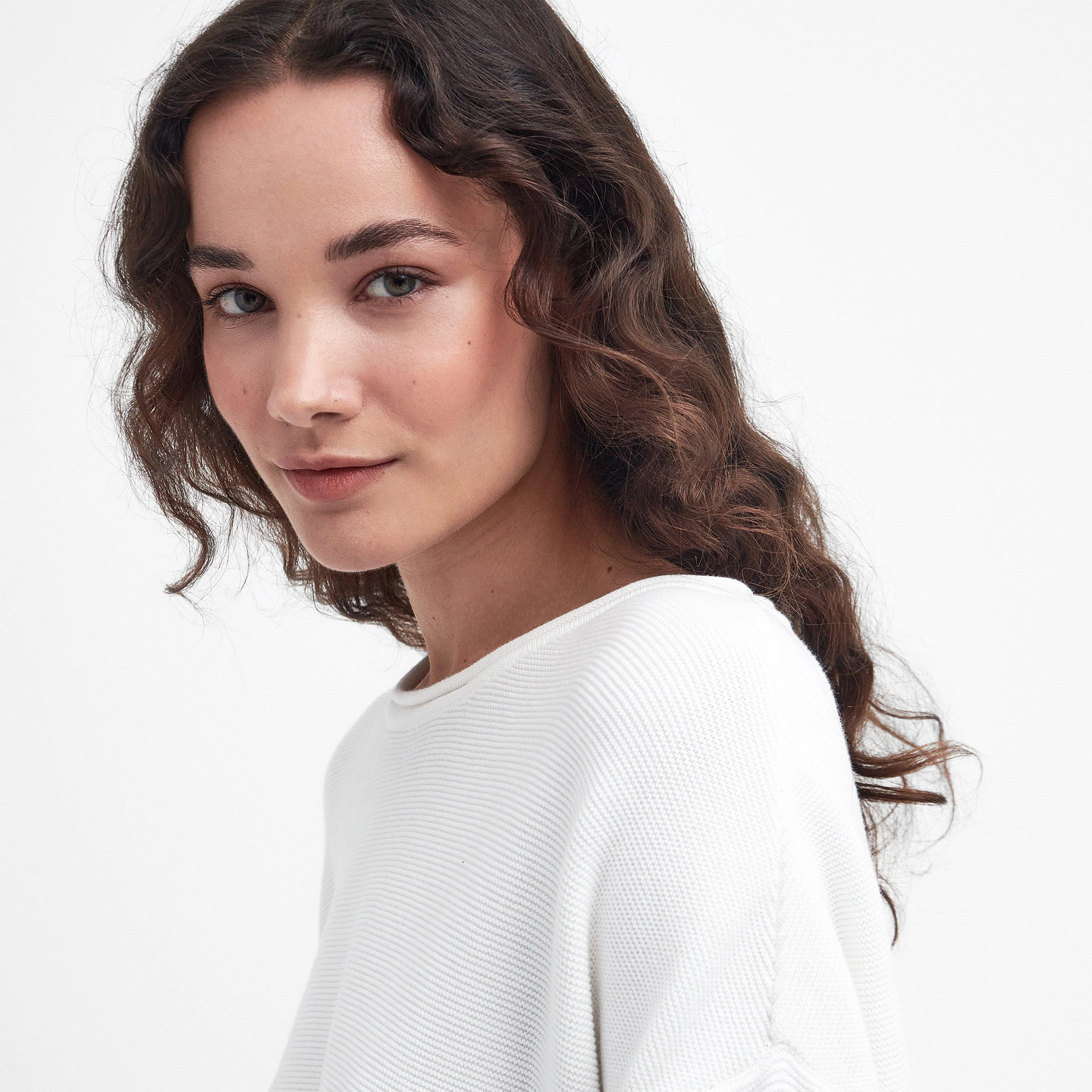 Womens Marine Knitted Jumper Cloud - Image 5