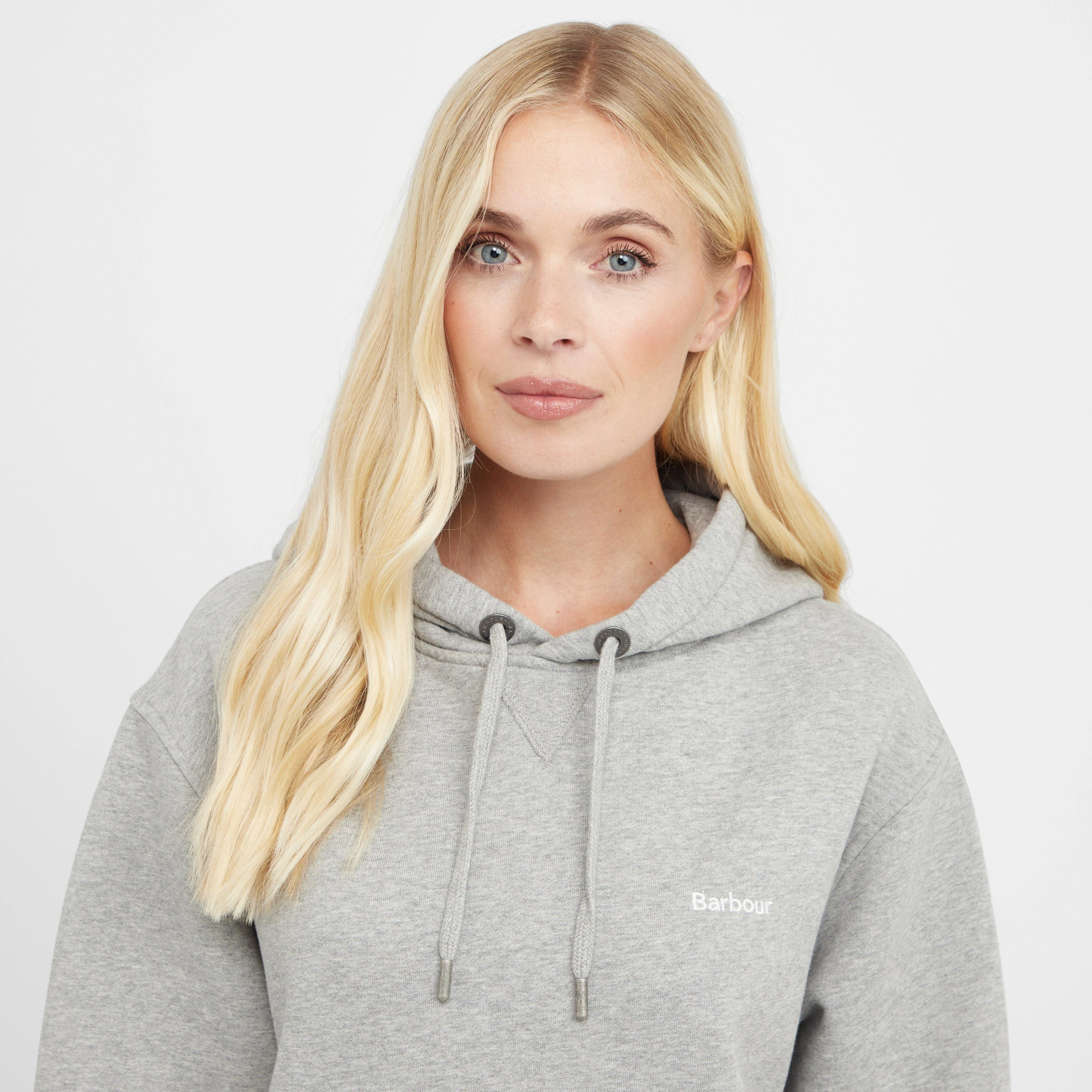 Womens Marsden Oversized Hoodie Light Grey Marl - Image 4
