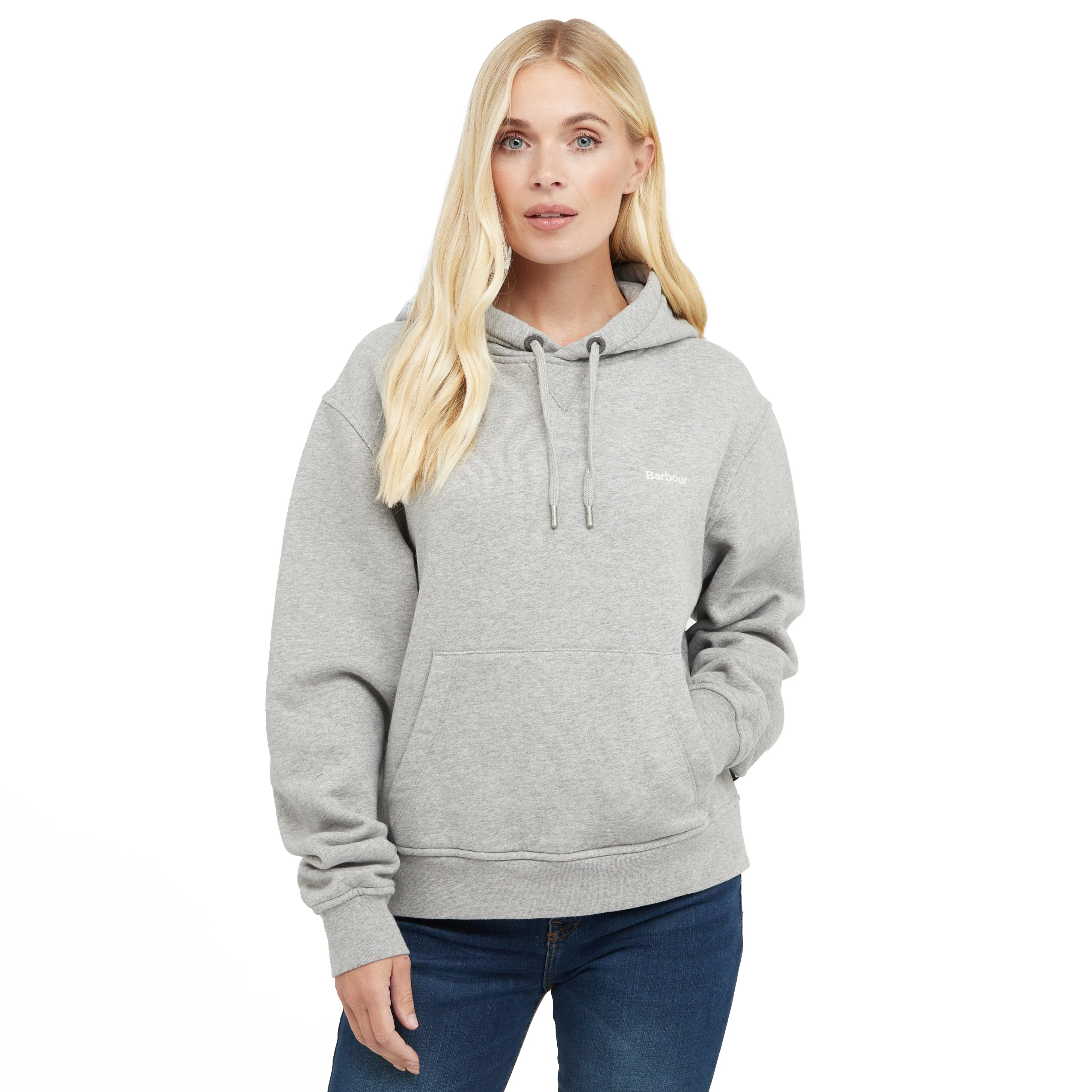 Womens Marsden Oversized Hoodie Light Grey Marl - Image 6