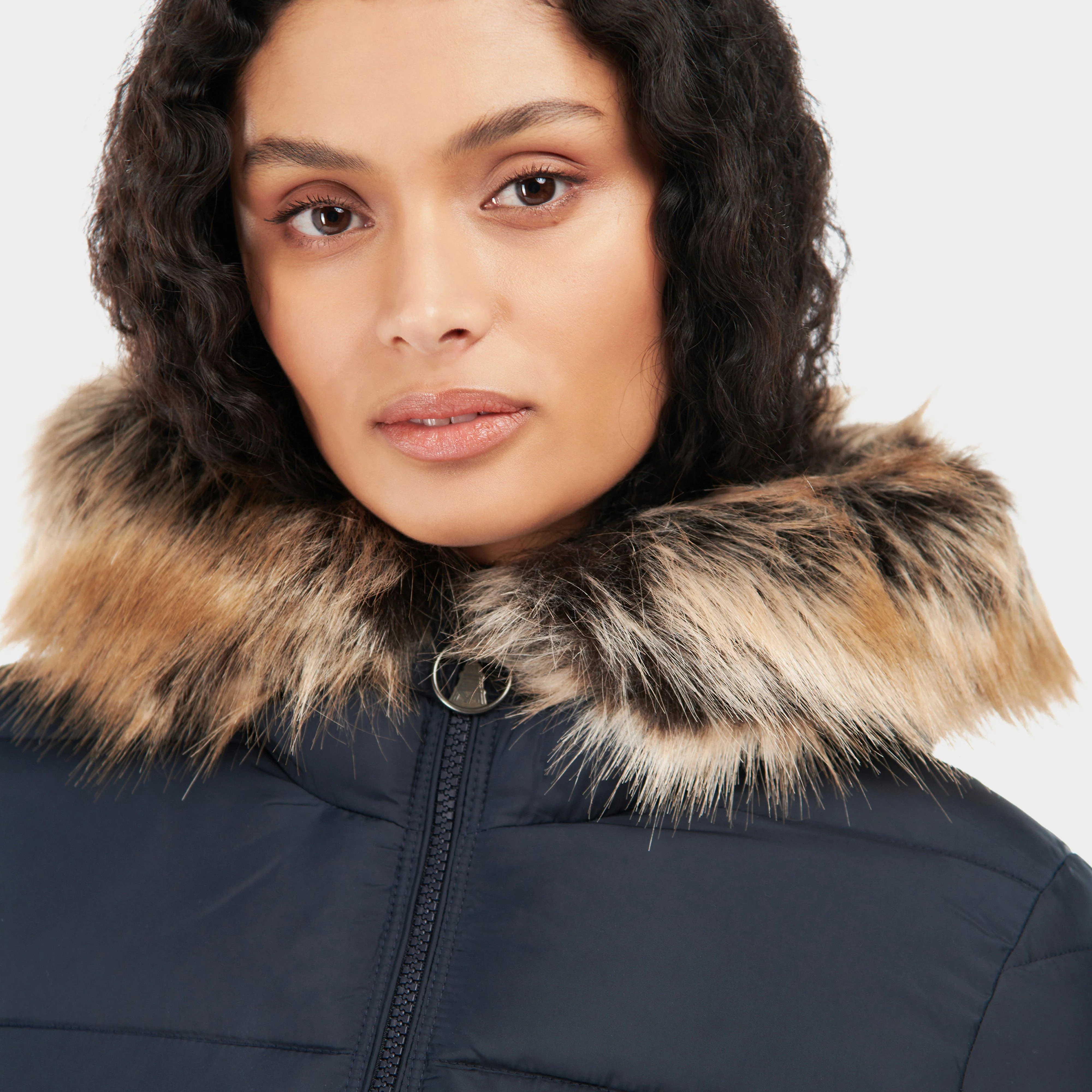 Womens Midhurst Quilted Jacket Dark Navy - Image 4