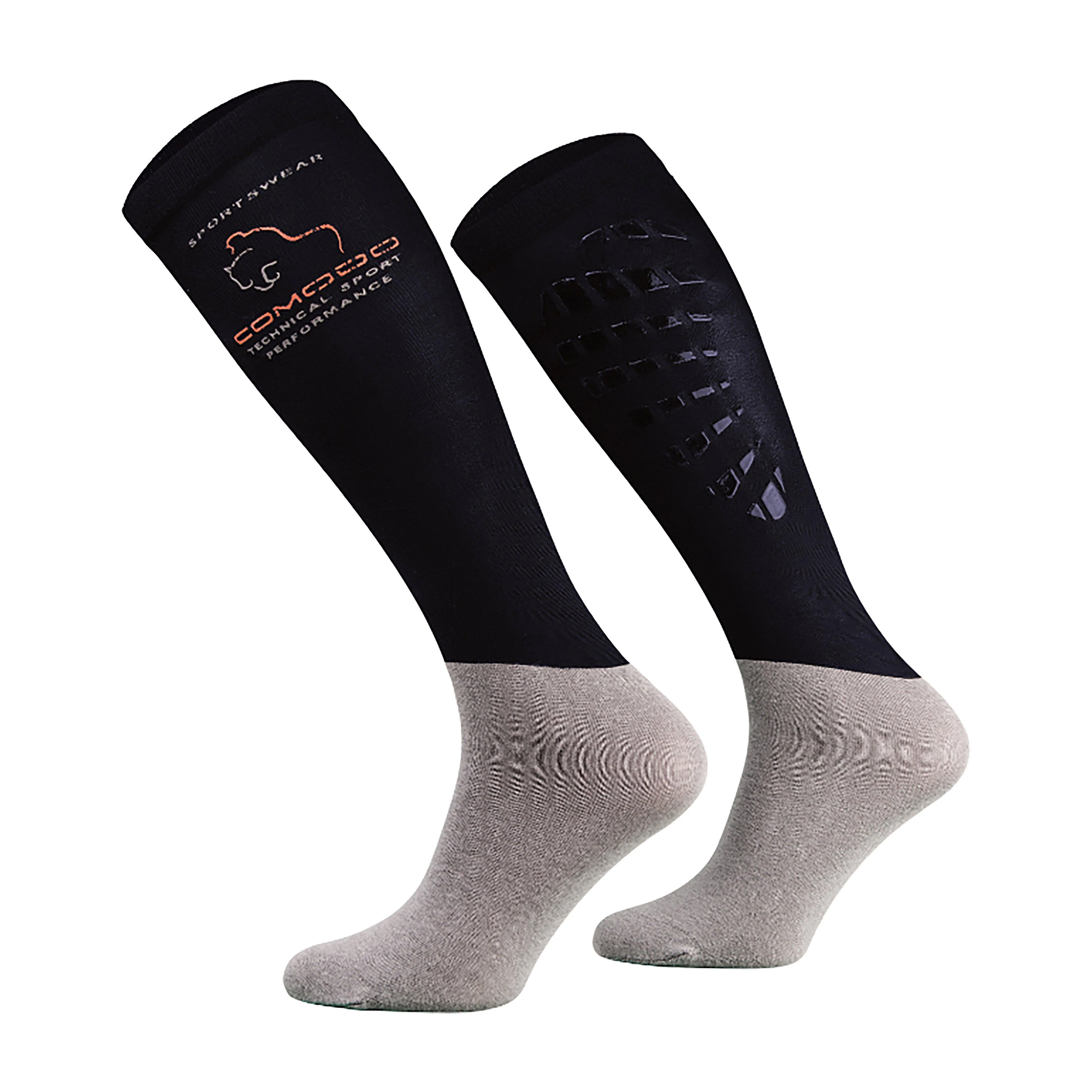 Adults Silicone Grip Socks Navy - Image 2