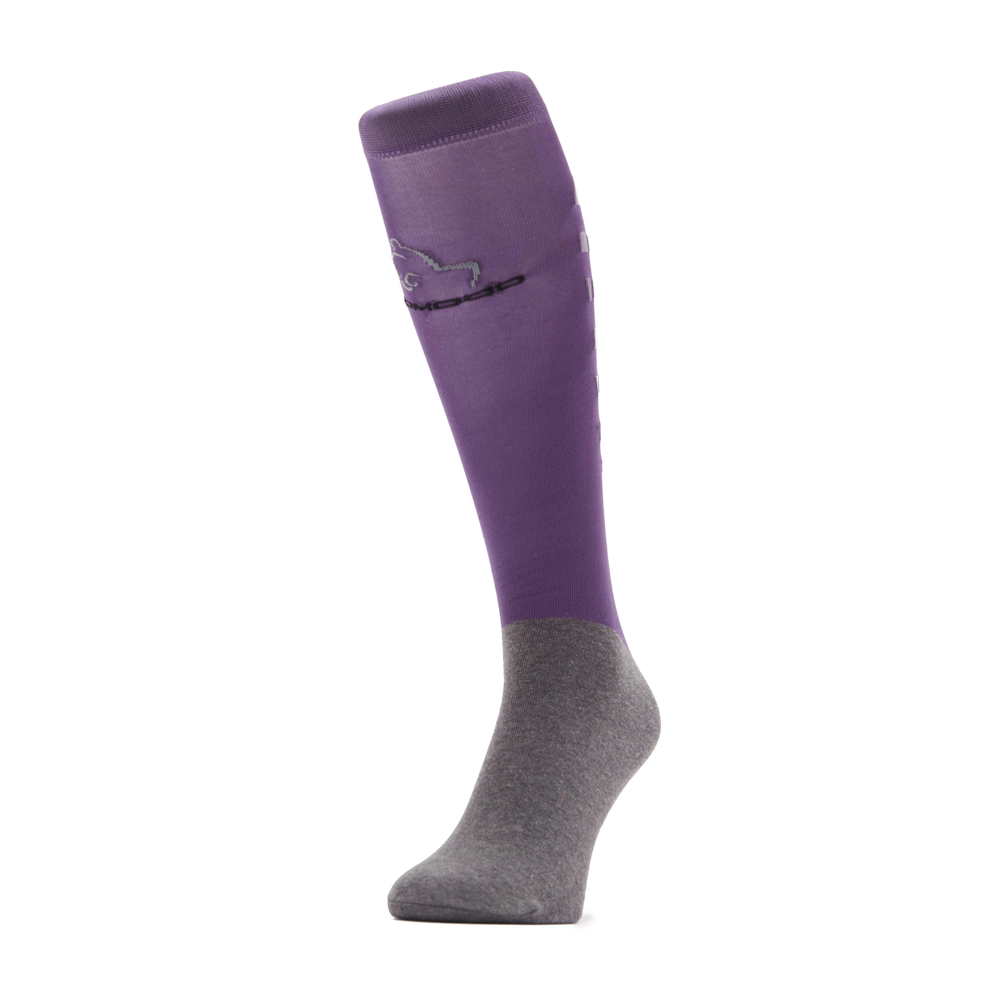 Kids Silicone Grip Socks Violet - Image 6