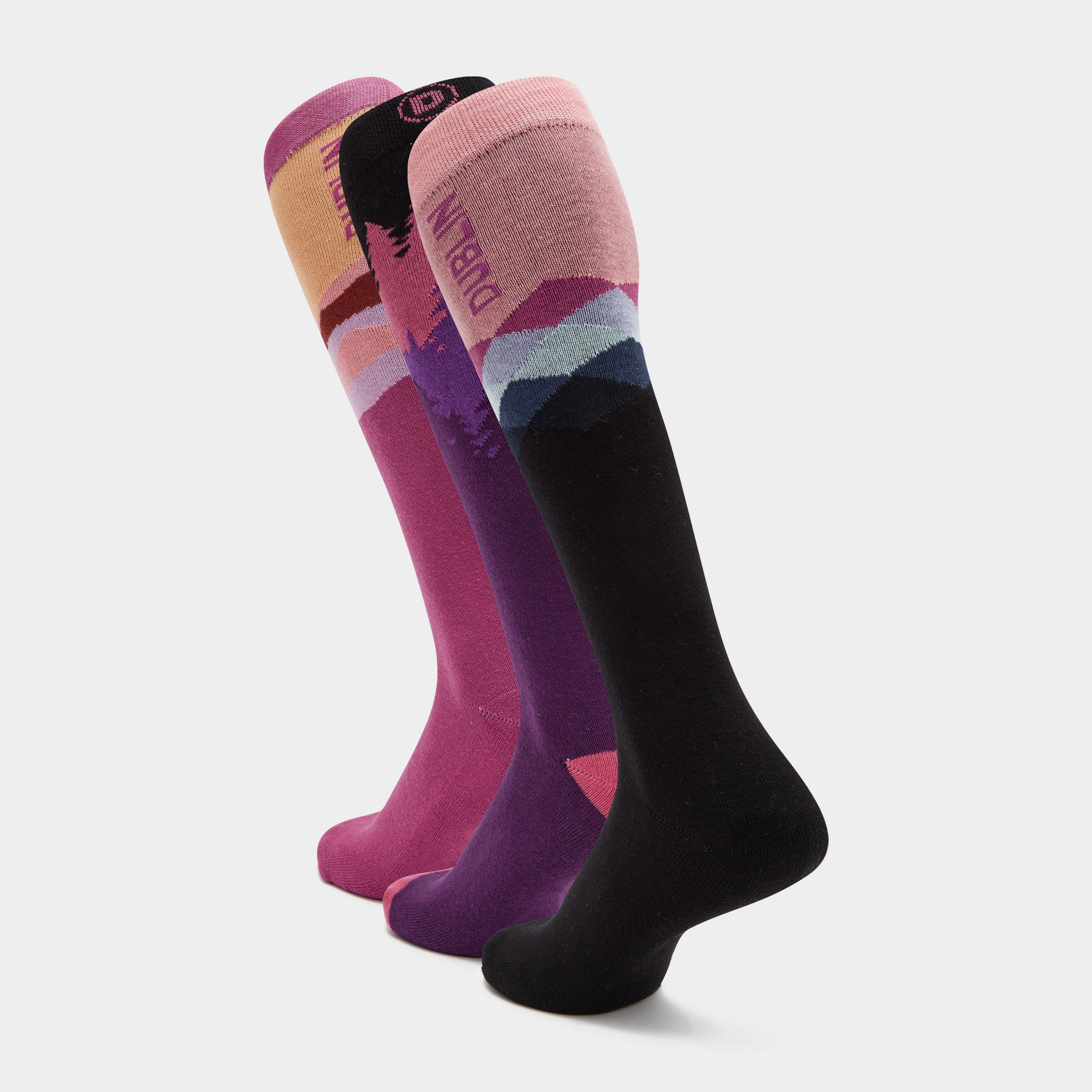 3 Pack Socks Red Violet Sunset - Image 2