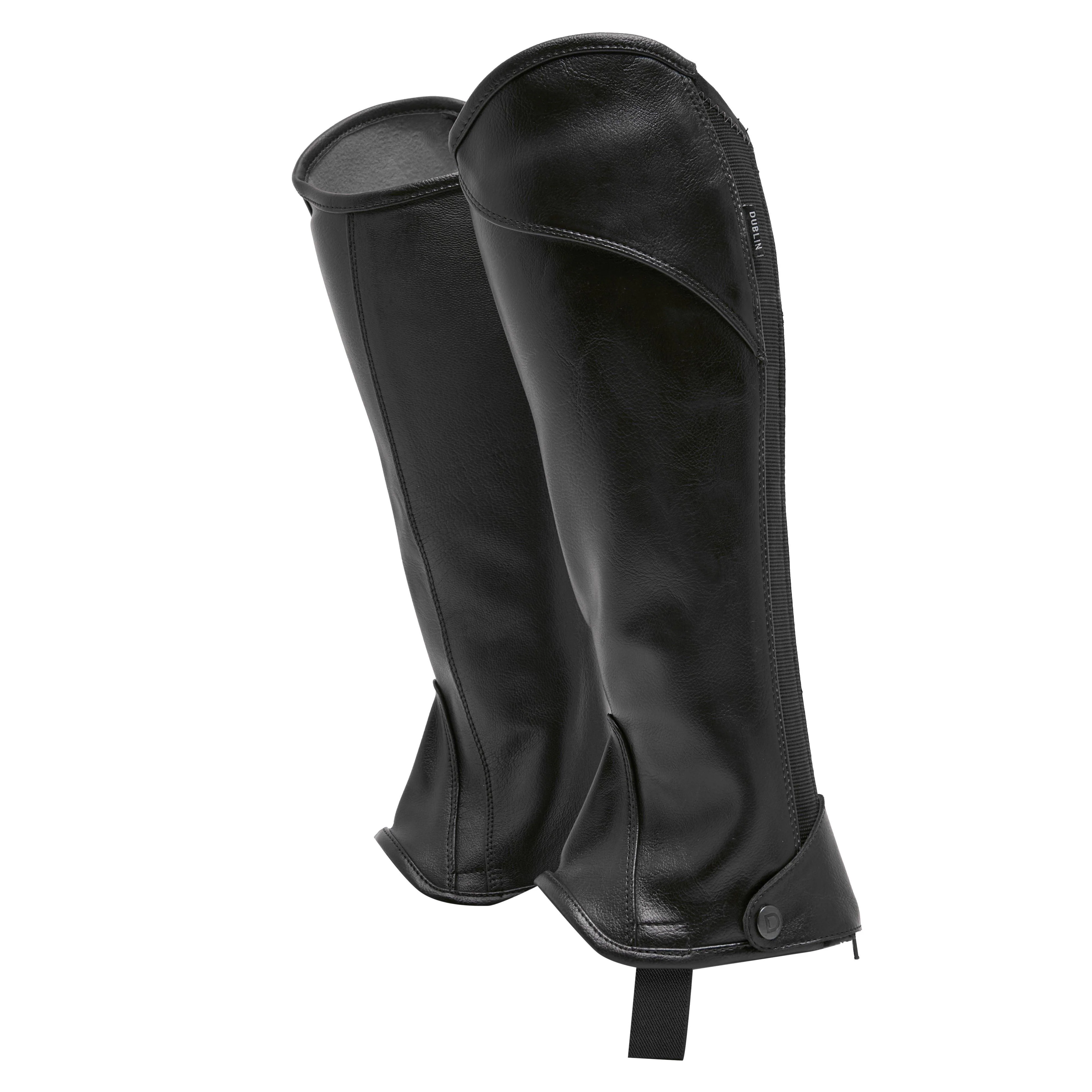 Childs Stretch Fit Half Chaps Black - Image 6