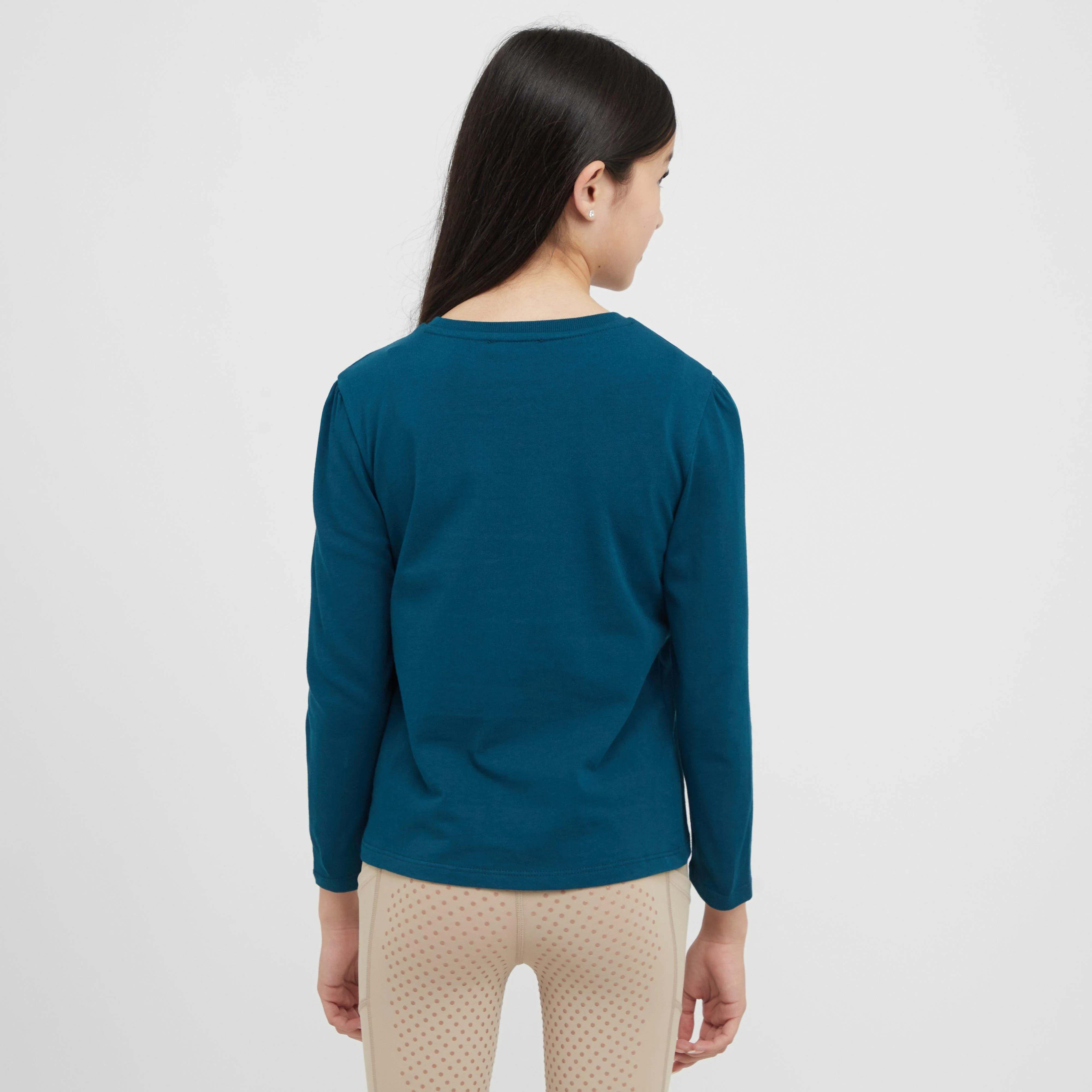 Kids Poppy Puff Sleeve Tee Legion Blue/Pony Silhouette - Image 2