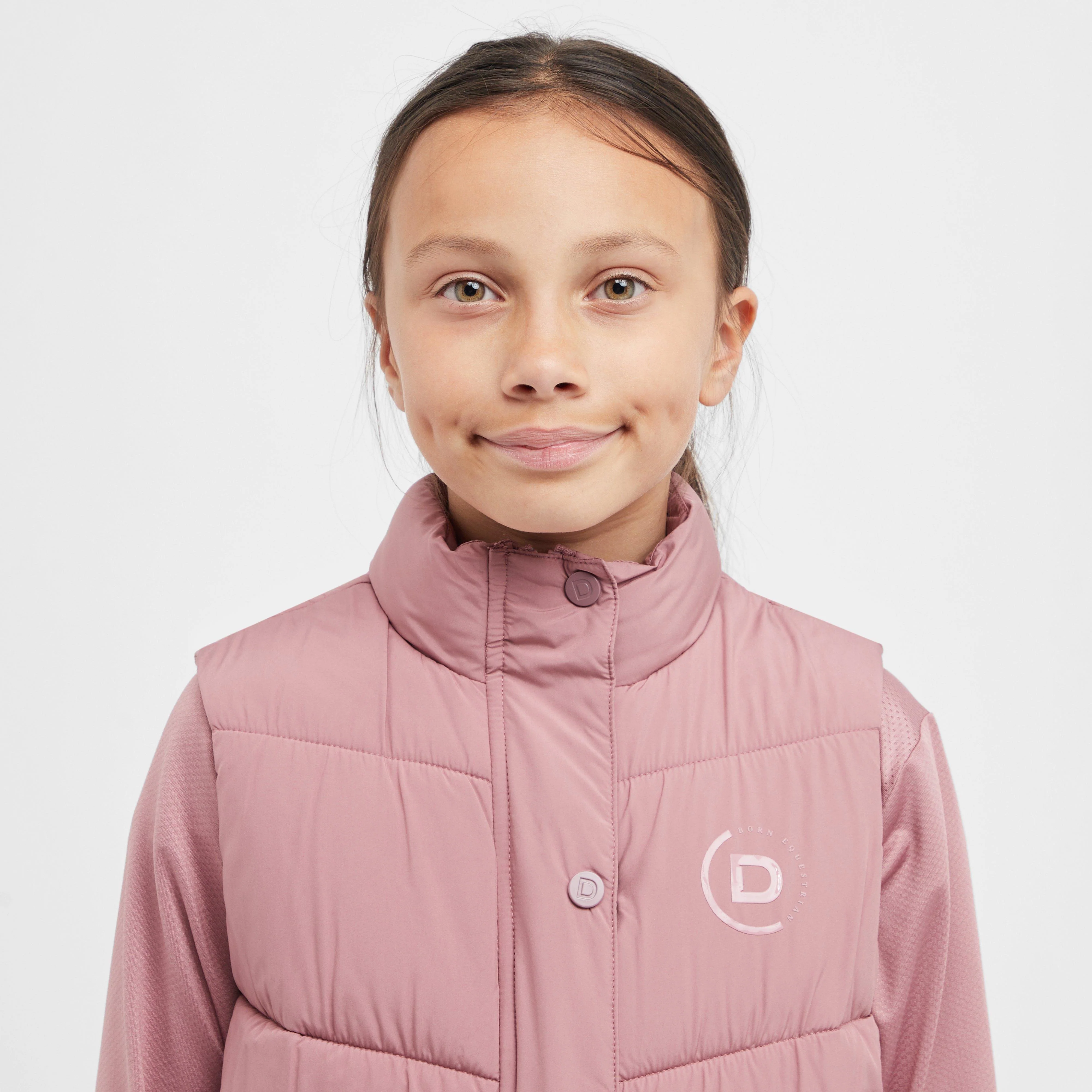 Kids Puffer Bodywarmer Dusty Rose - Image 4