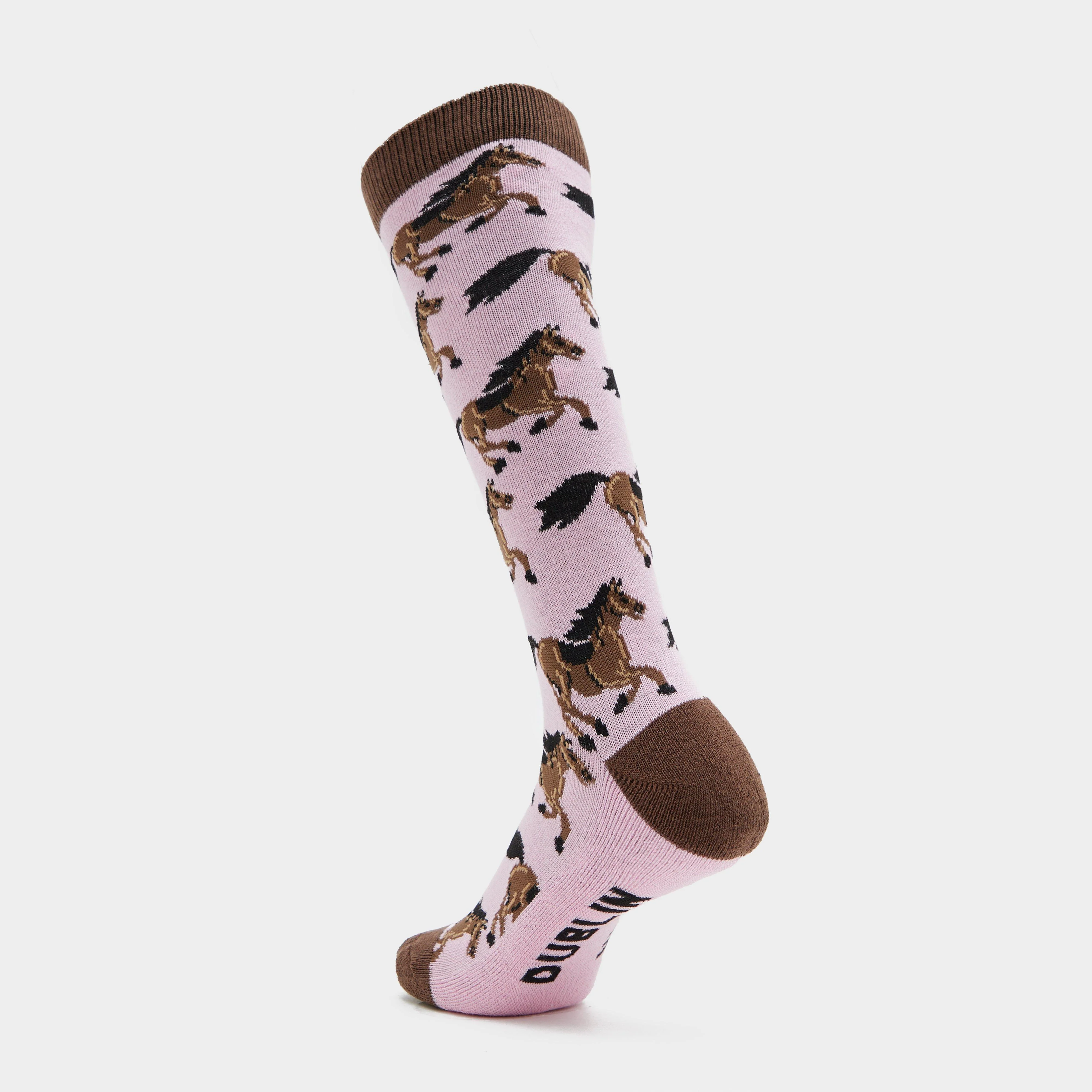 Kids Single Pack Socks Sweet Lilac Horses - Image 2