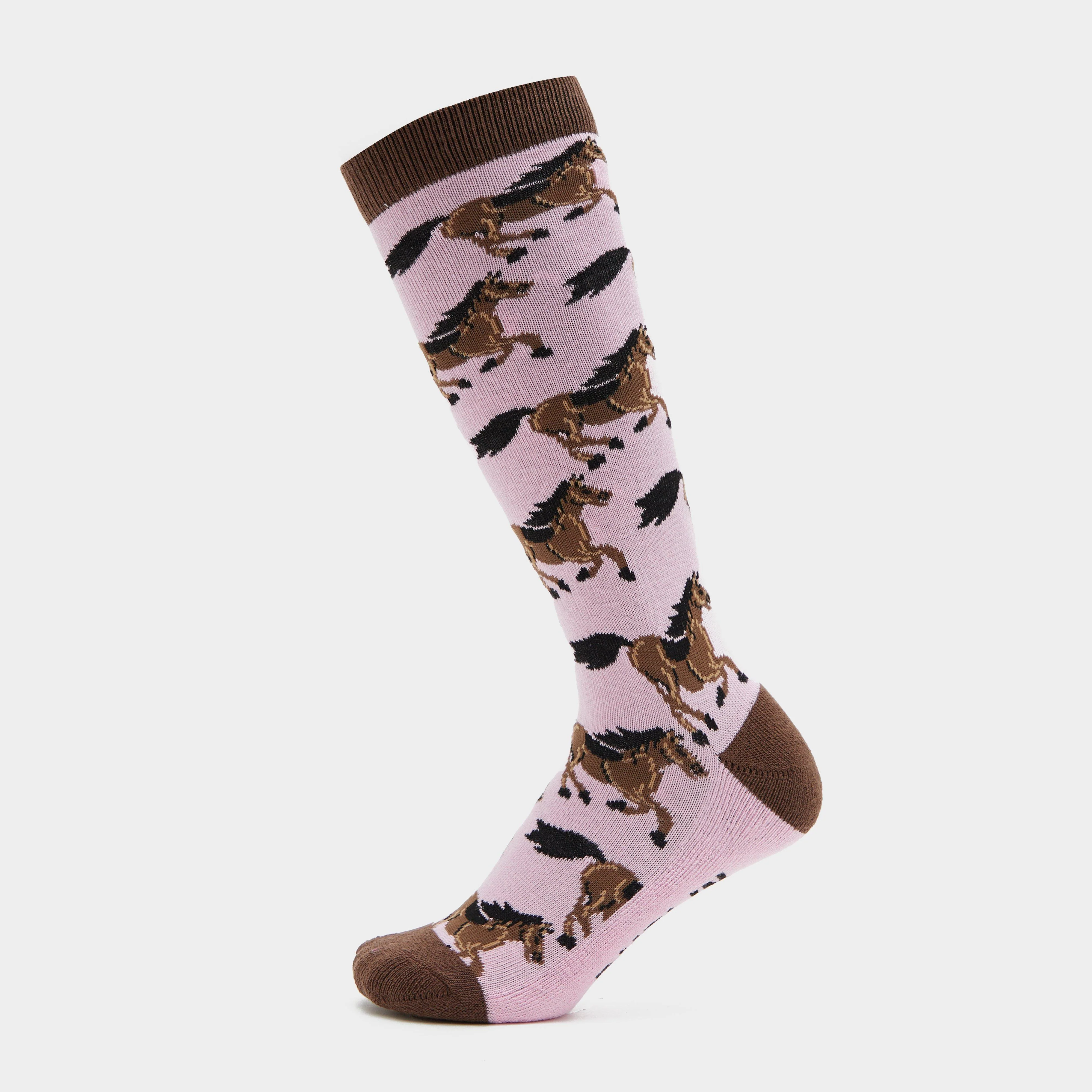 Kids Single Pack Socks Sweet Lilac Horses - Image 3