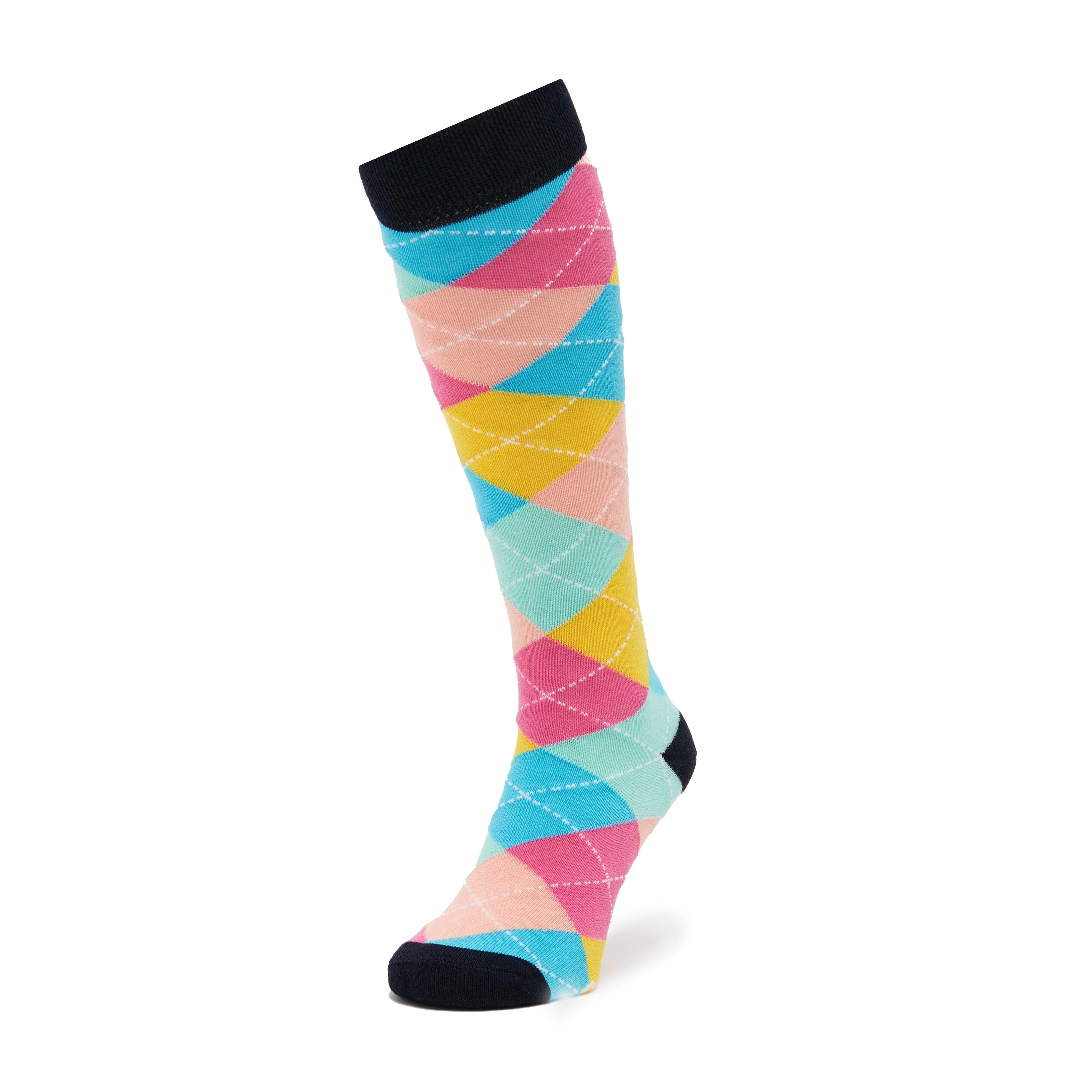 Single Pack Socks Argyle Rainbow - Image 6
