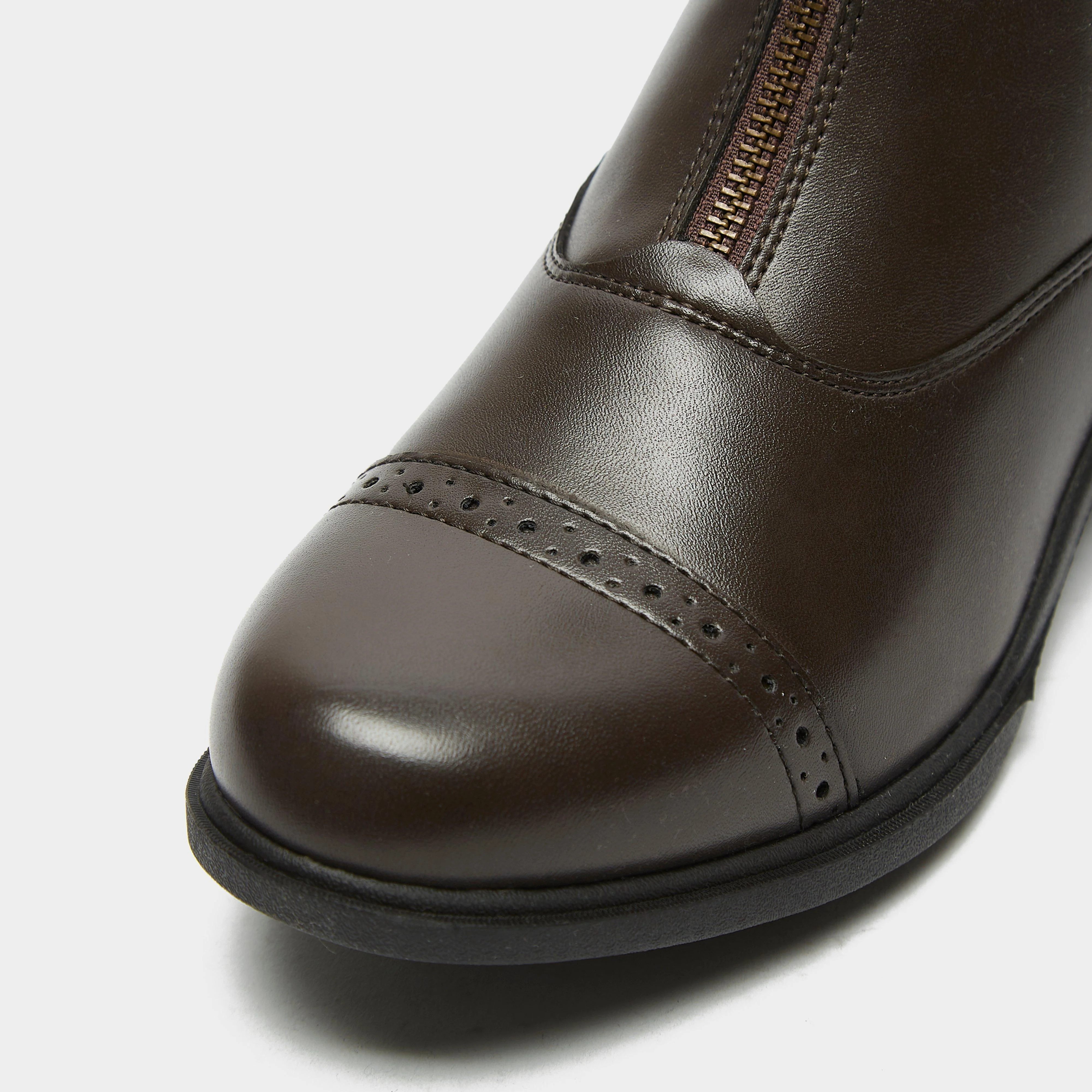 Womens Altitude Zip Paddock Boots Brown - Image 12
