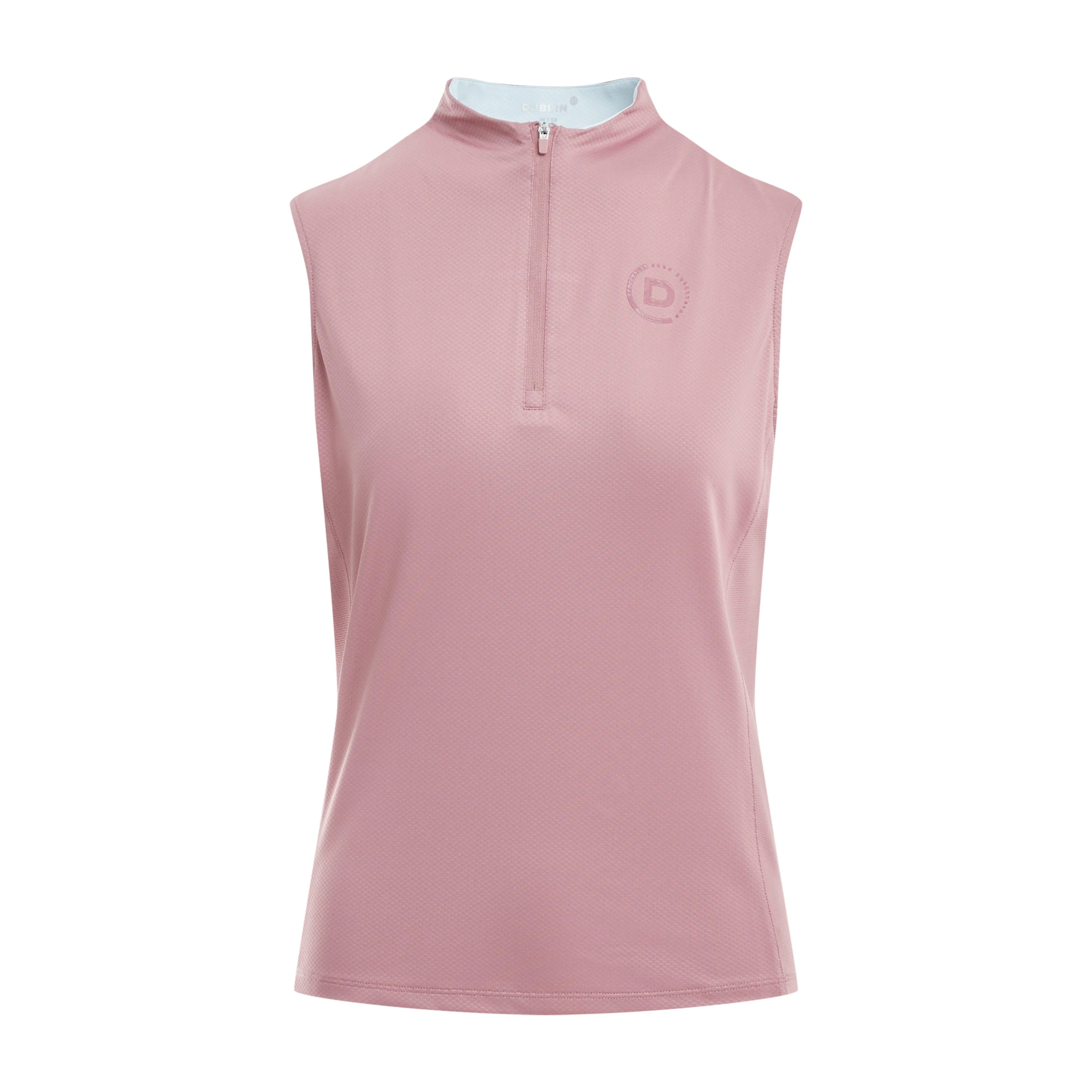 Womens Breathable Sleeveless Riding Top Dusty Rose - Image 5