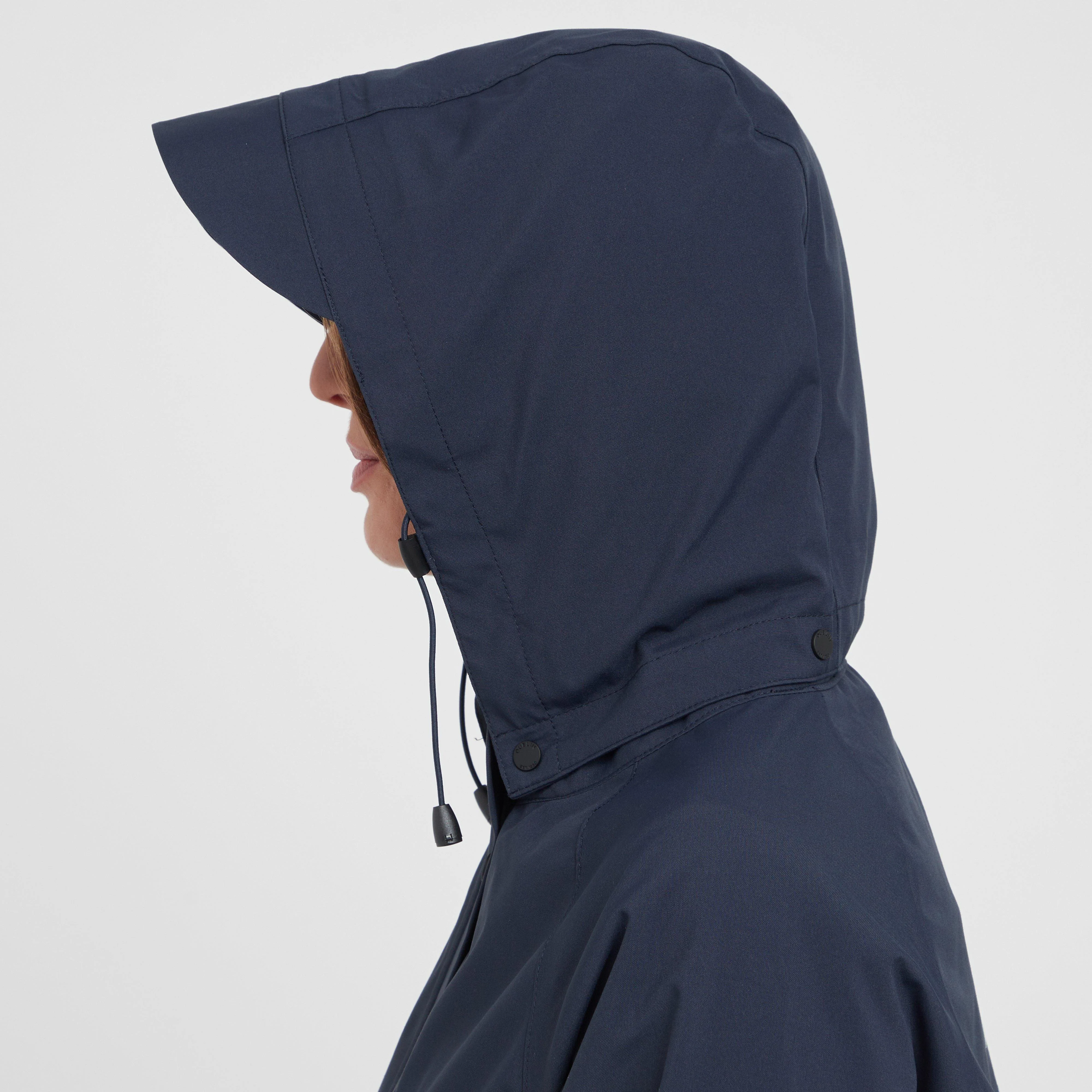 Womens Rowan Waterproof Riding Coat Sky Captain - Image 5