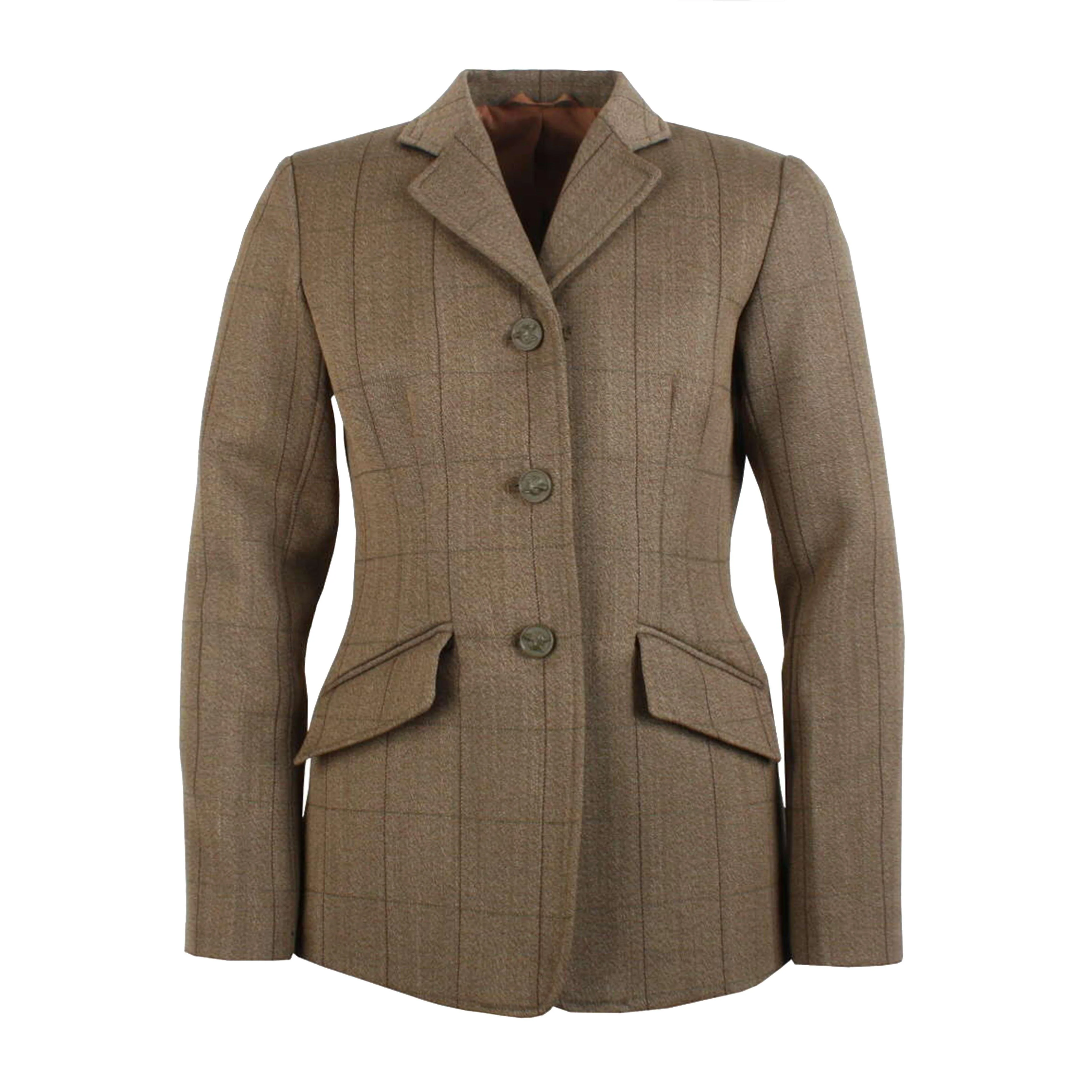 Junior Foxbury Tweed Riding Jacket Green - Image 3