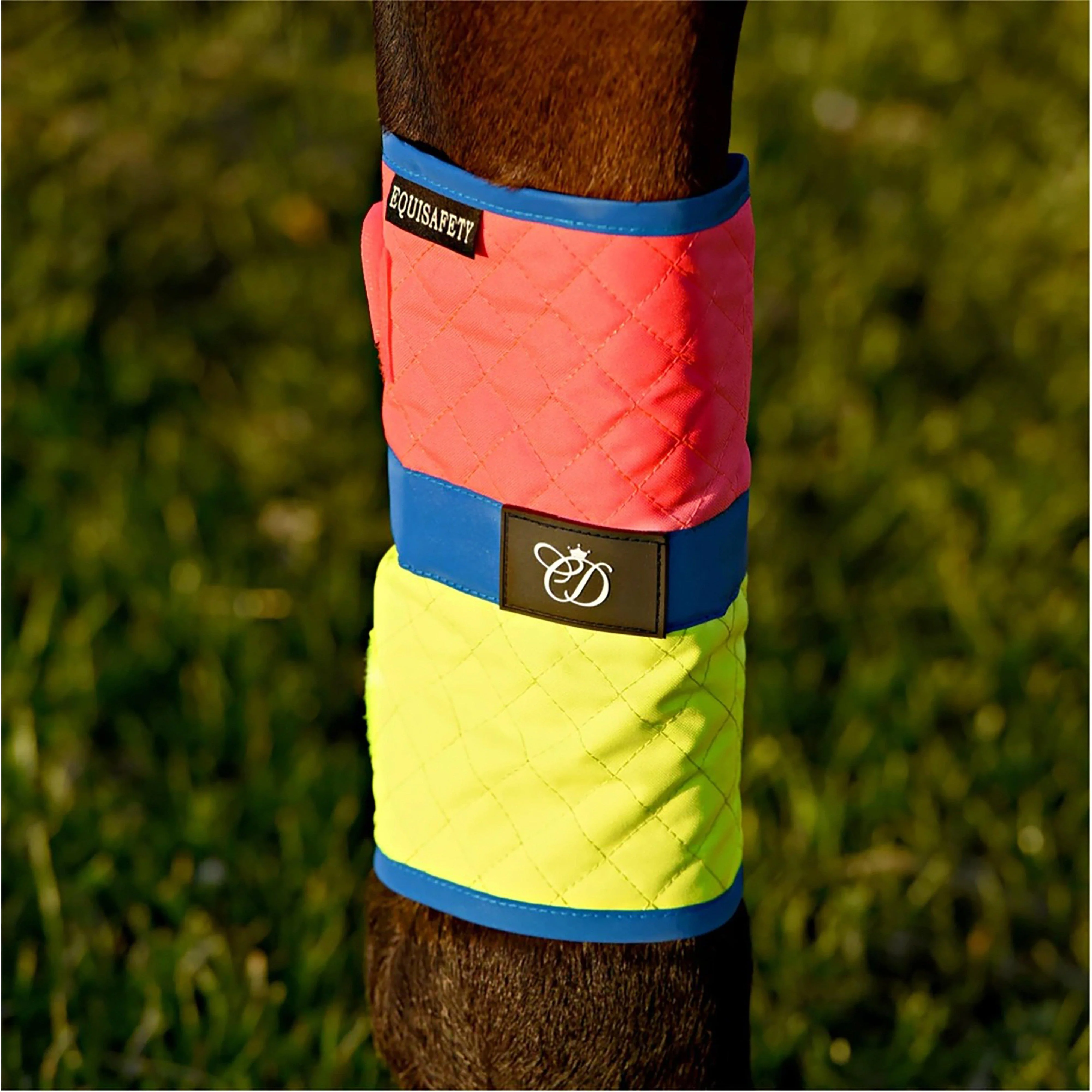 Charlotte Dujardin Multi-Coloured Horse Boots Pink/Yellow - Image 4
