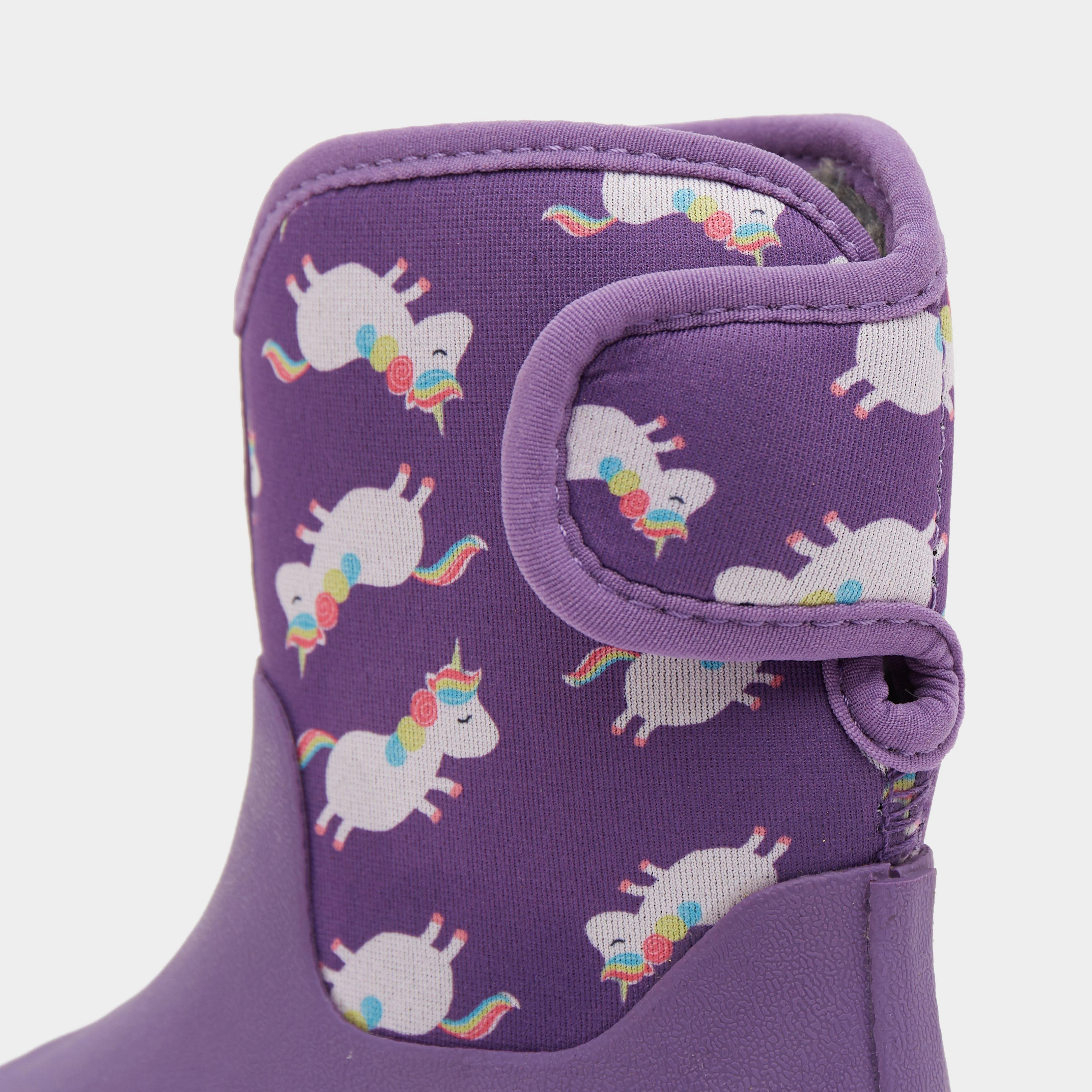 Kids Muddies Puddle 5.0 Wellington Boots Unicorn/Violet - Image 5
