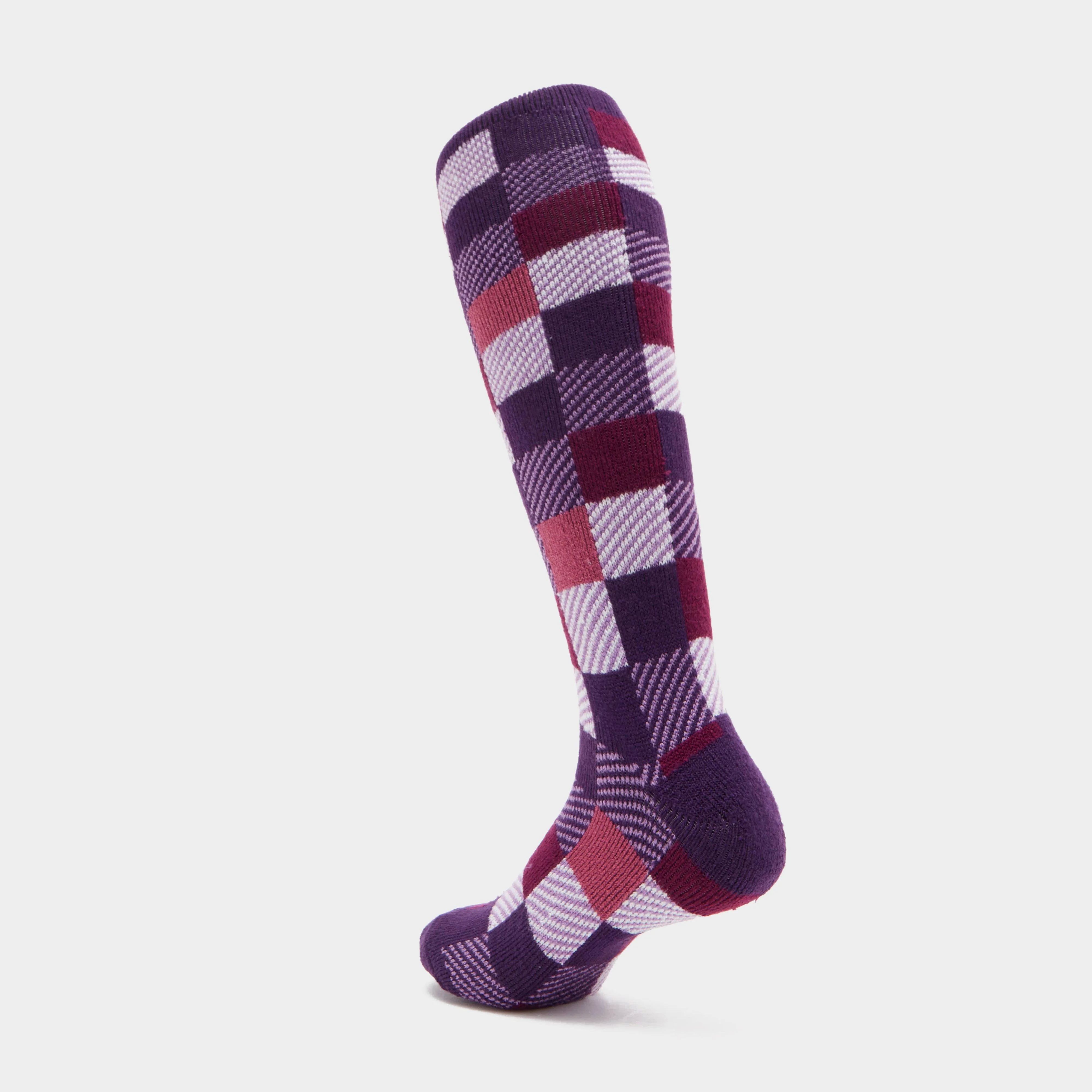 Women's Checked Long Socks - Image 2