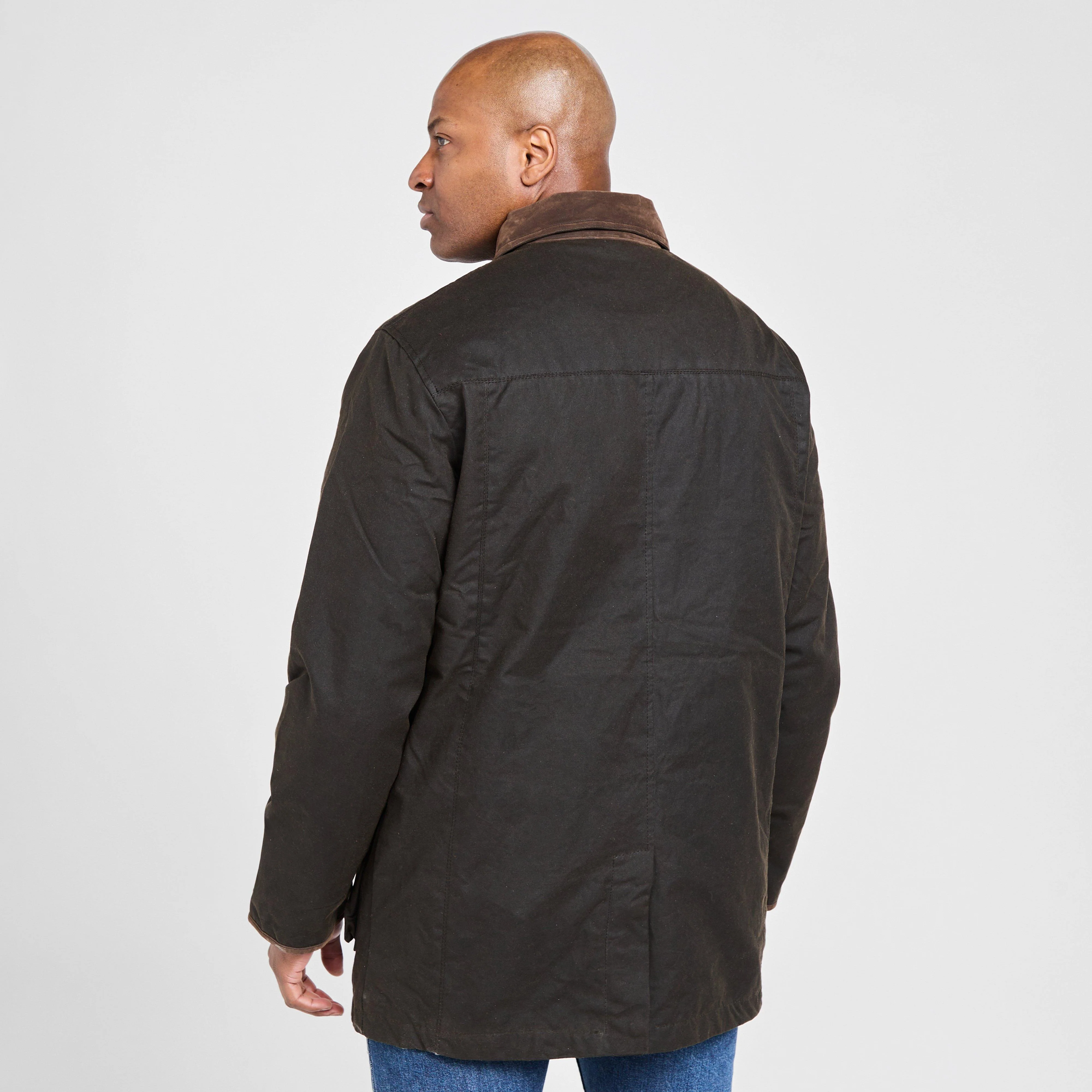 Mens Caledonia Wax Jacket Antique Olive - Image 2