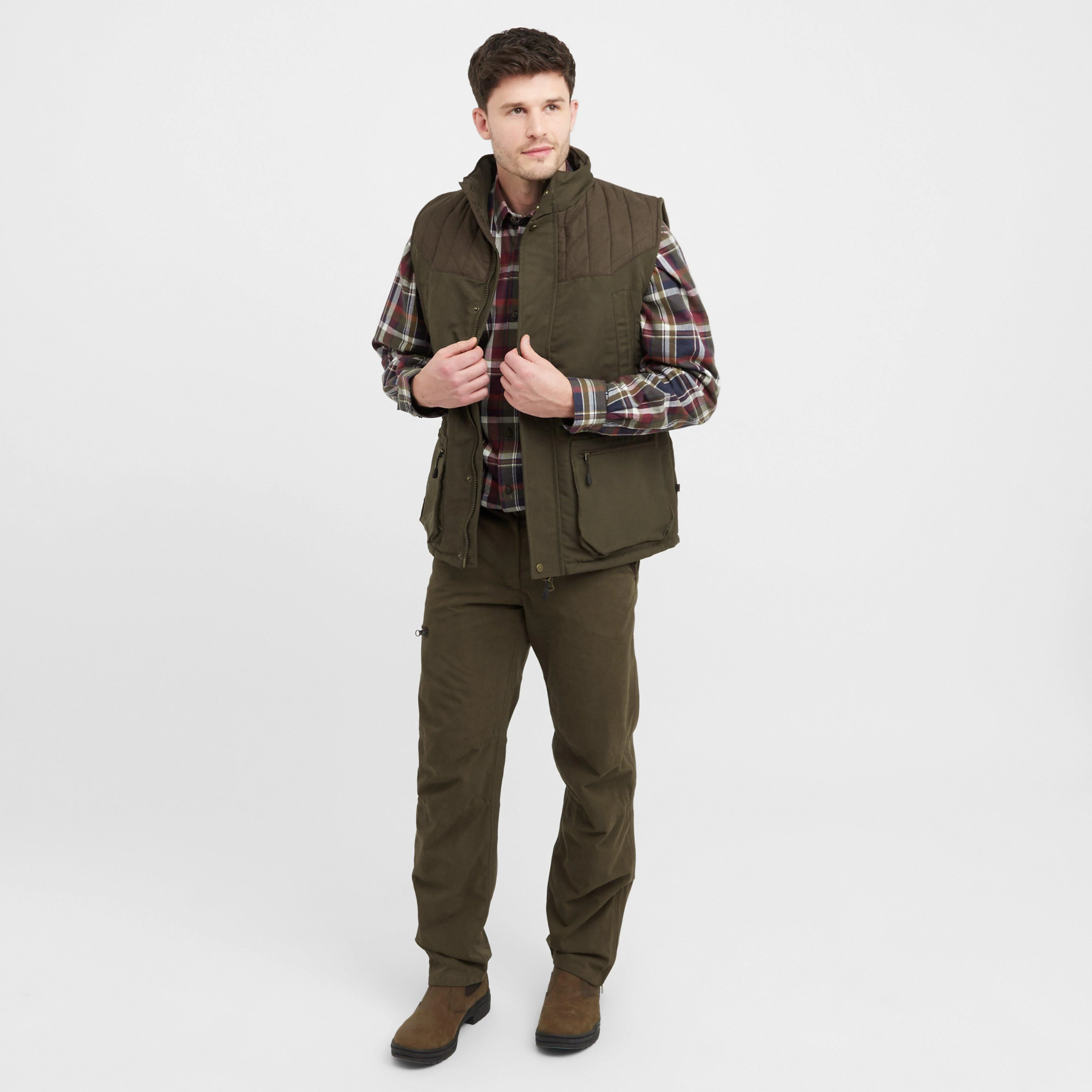 Mens Kincraig Waterproof Field Jacket Olive Green - Image 3