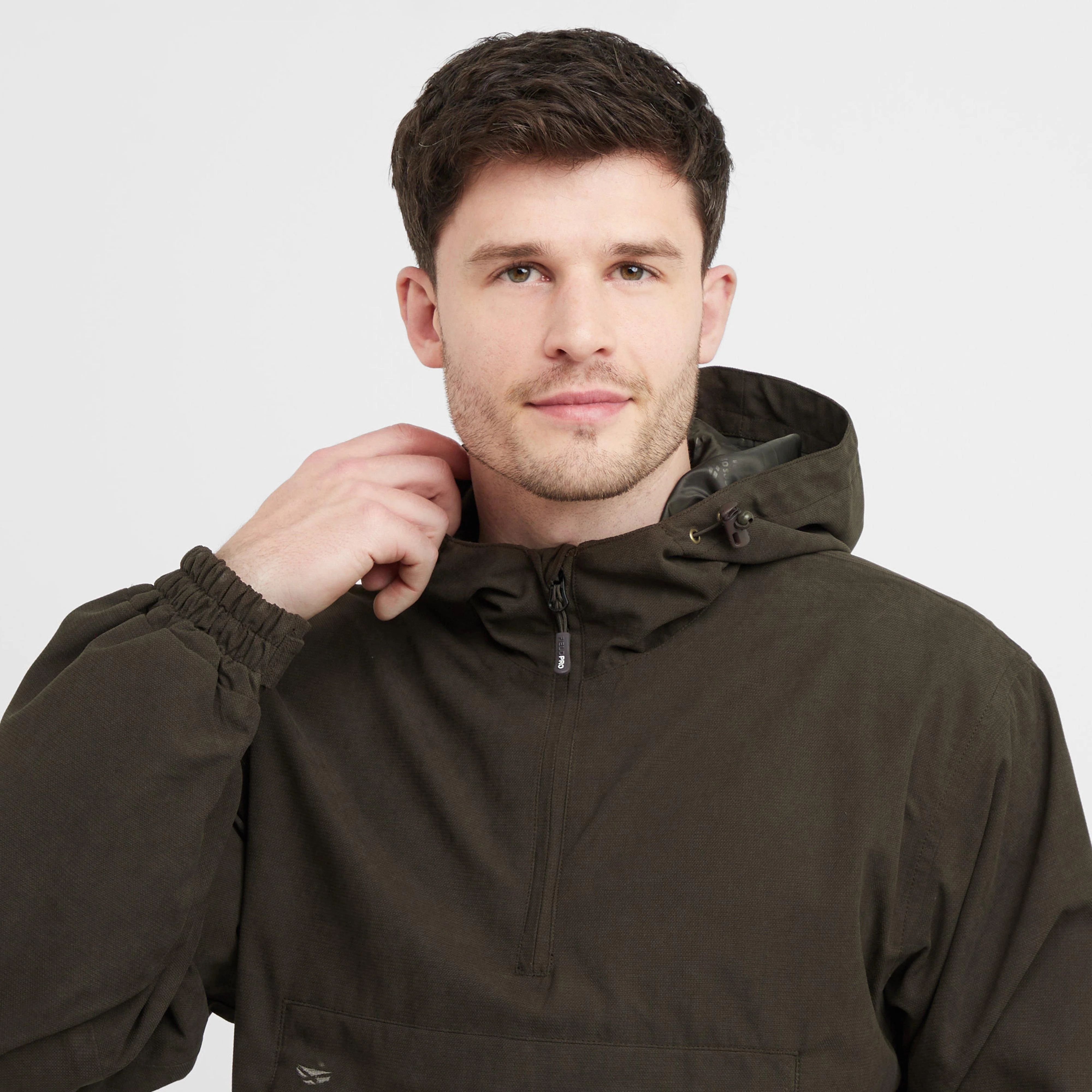 Mens Struther Smock Field Jacket Dark Green - Image 6