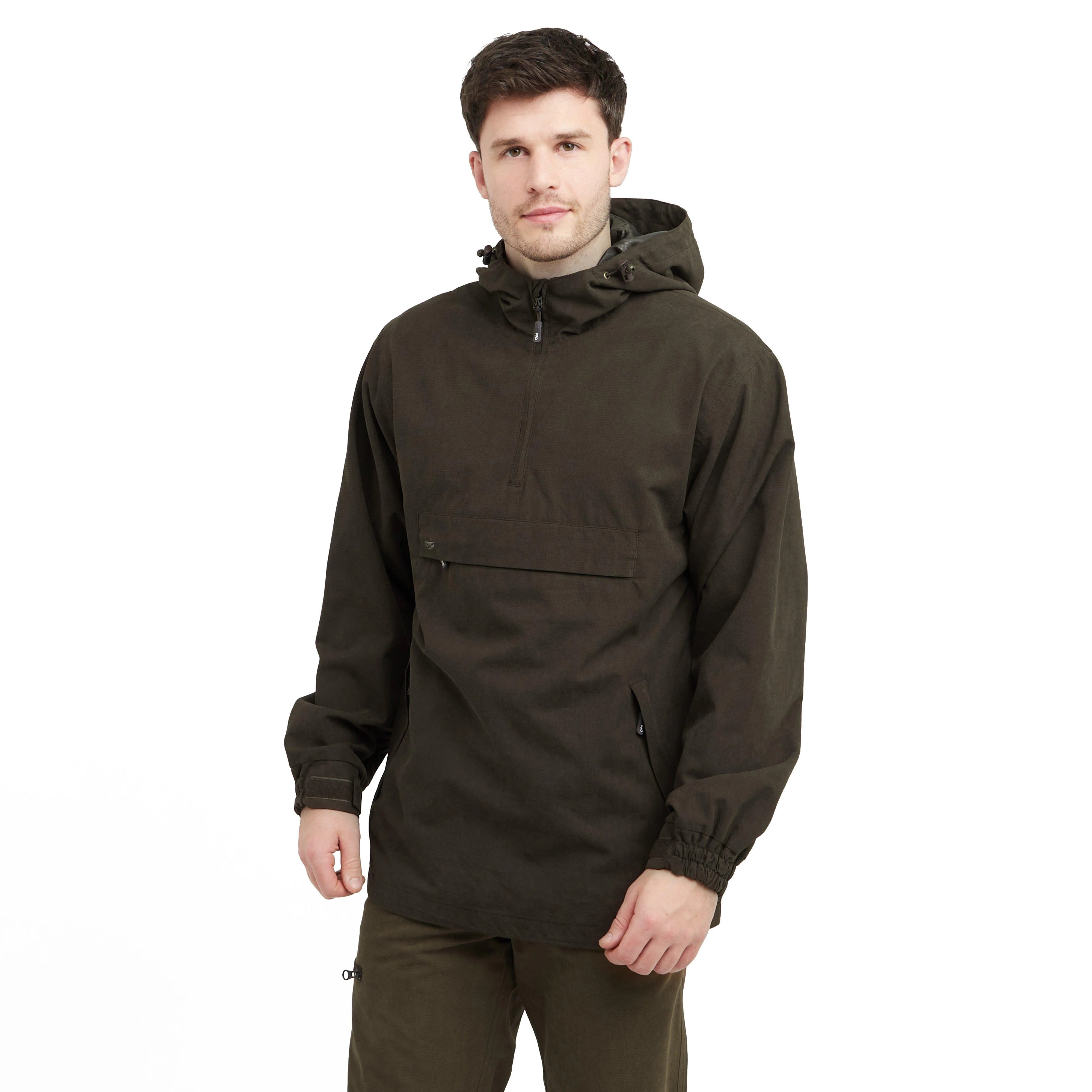 Mens Struther Smock Field Jacket Dark Green - Image 9