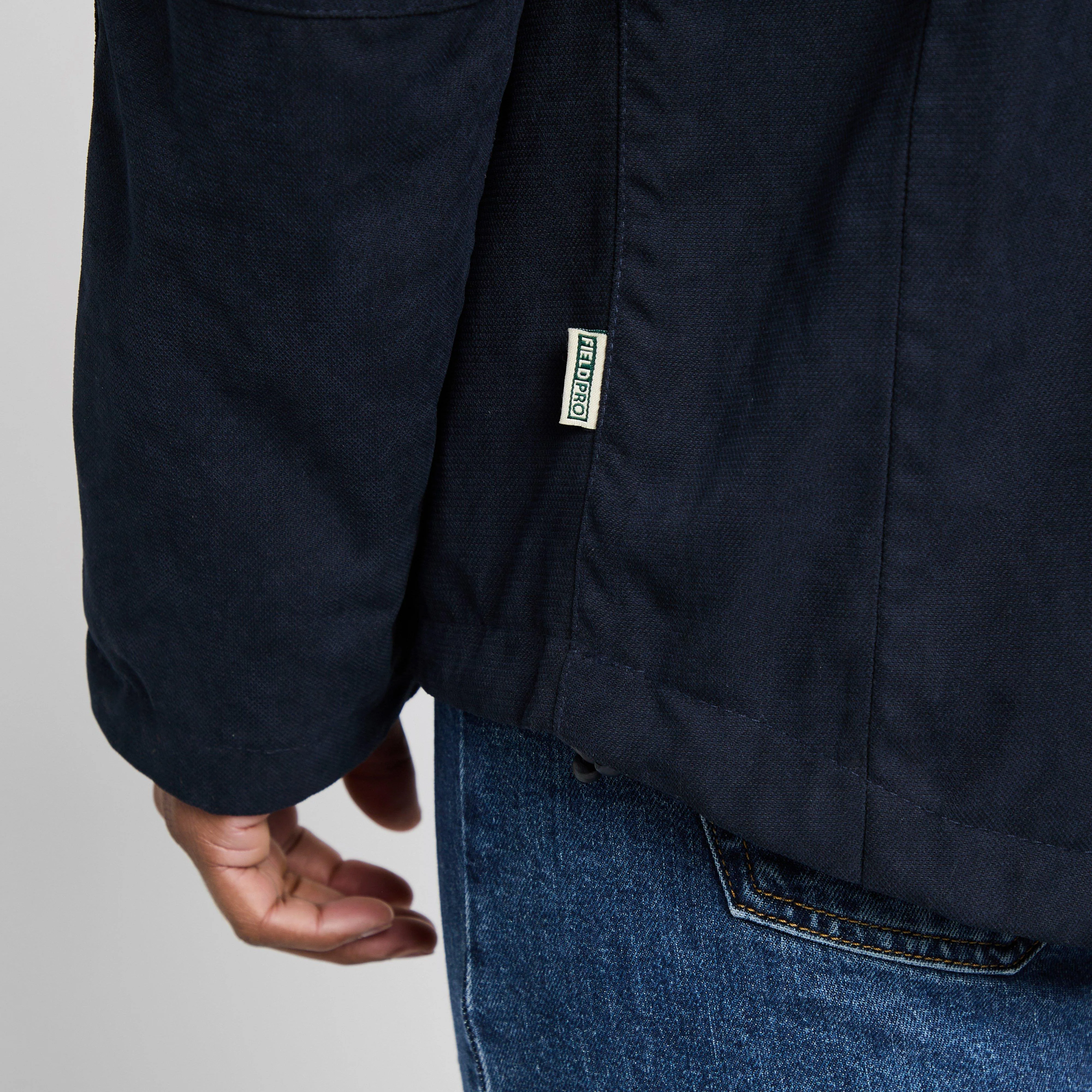 Mens Struther Waterproof Zip Jacket Navy - Image 5