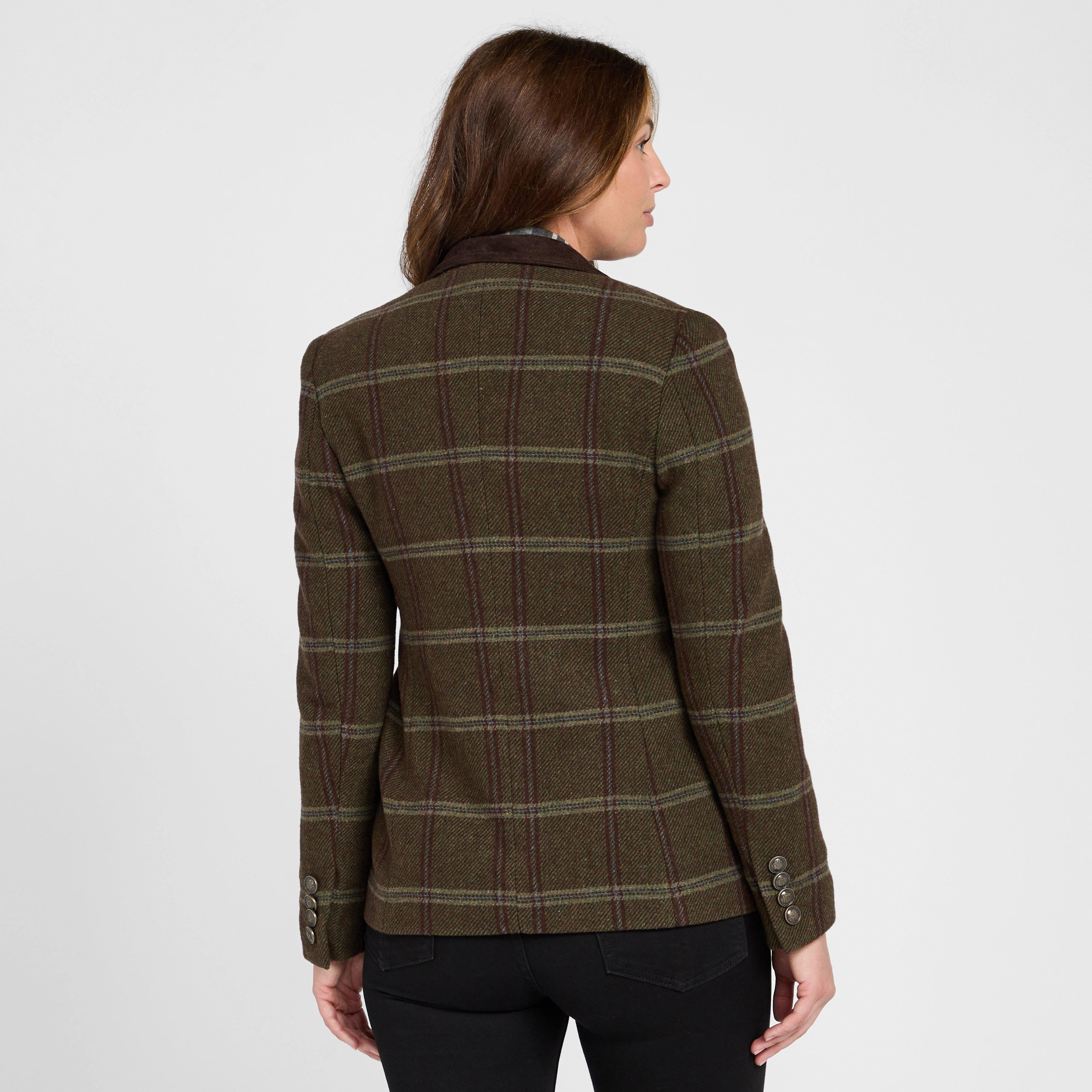 Womens Musselburgh Tweed Hacking Jacket Bracken Tweed - Image 2