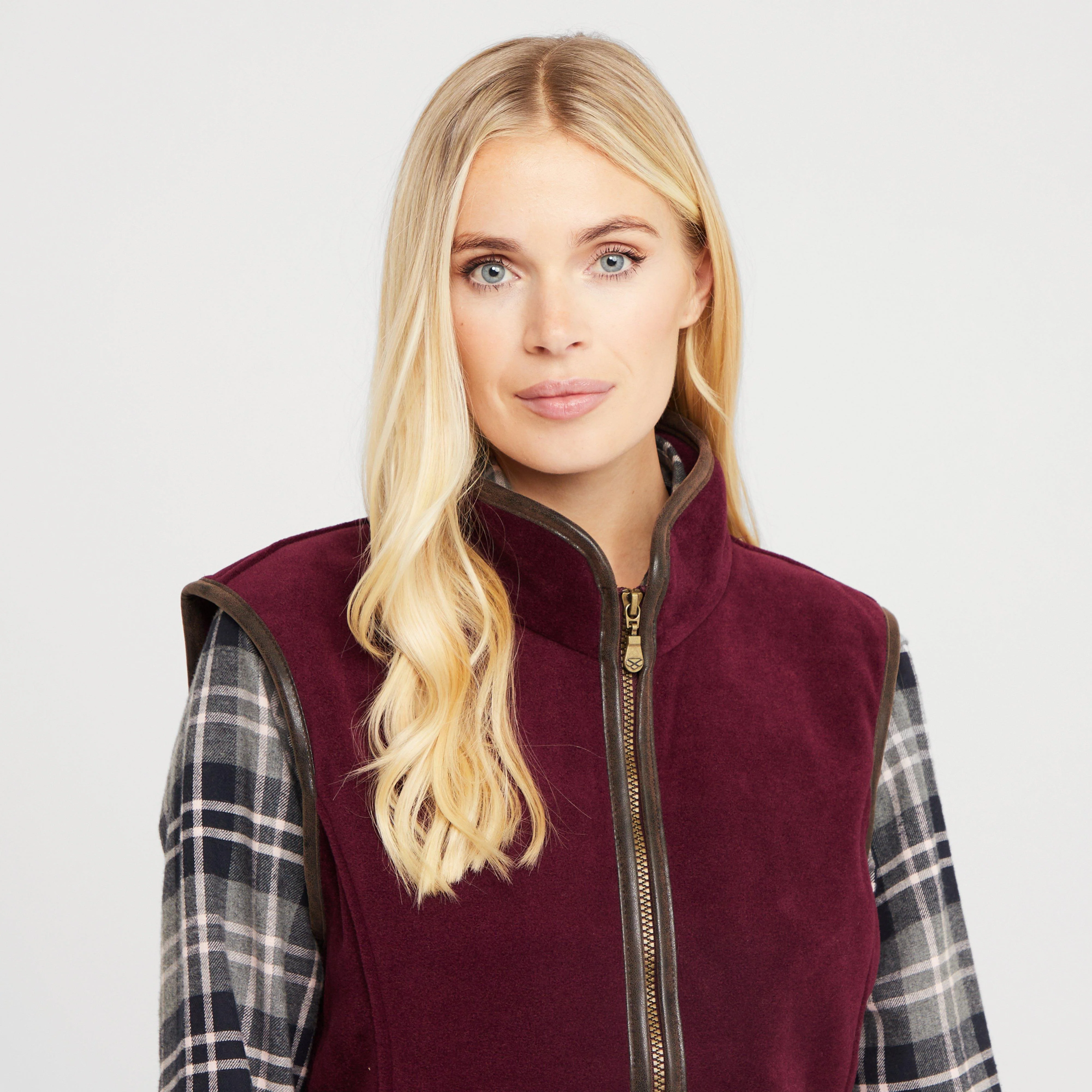 Womens Stenton Fleece Gilet Merlot - Image 4