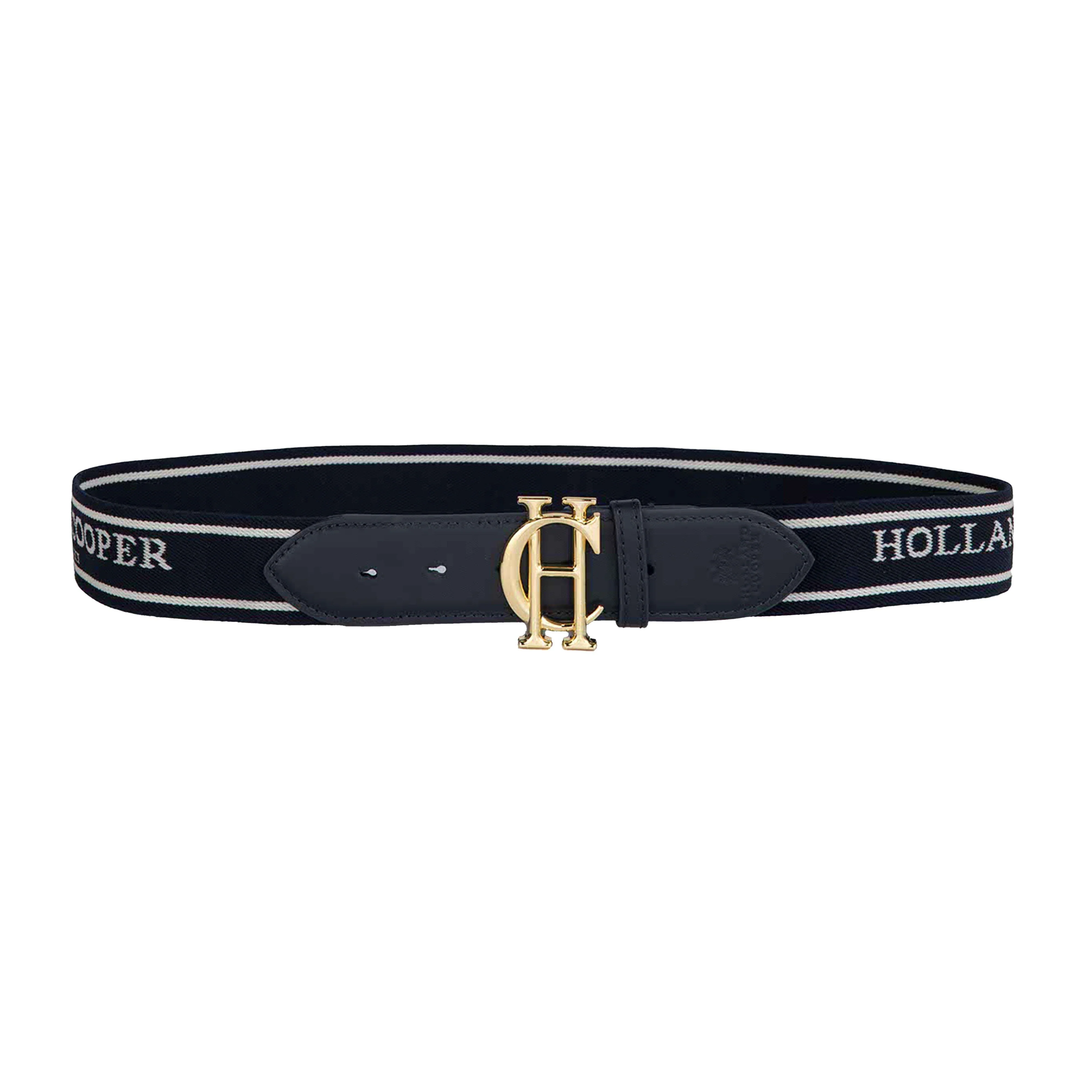 Burghley Logo Riding Belt Ink Navy - Image 6