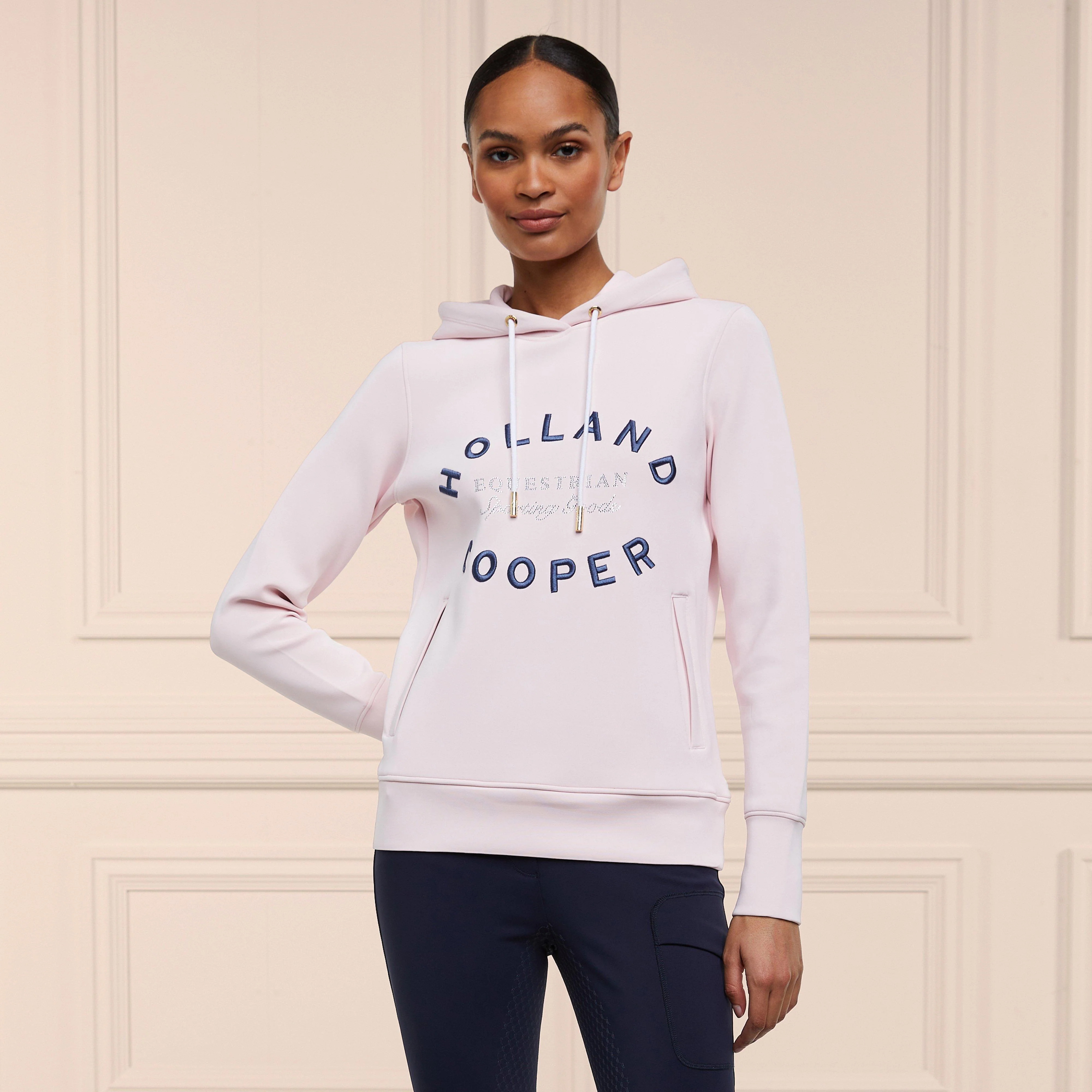 Womens Crystal Hoodie Blush - Image 6