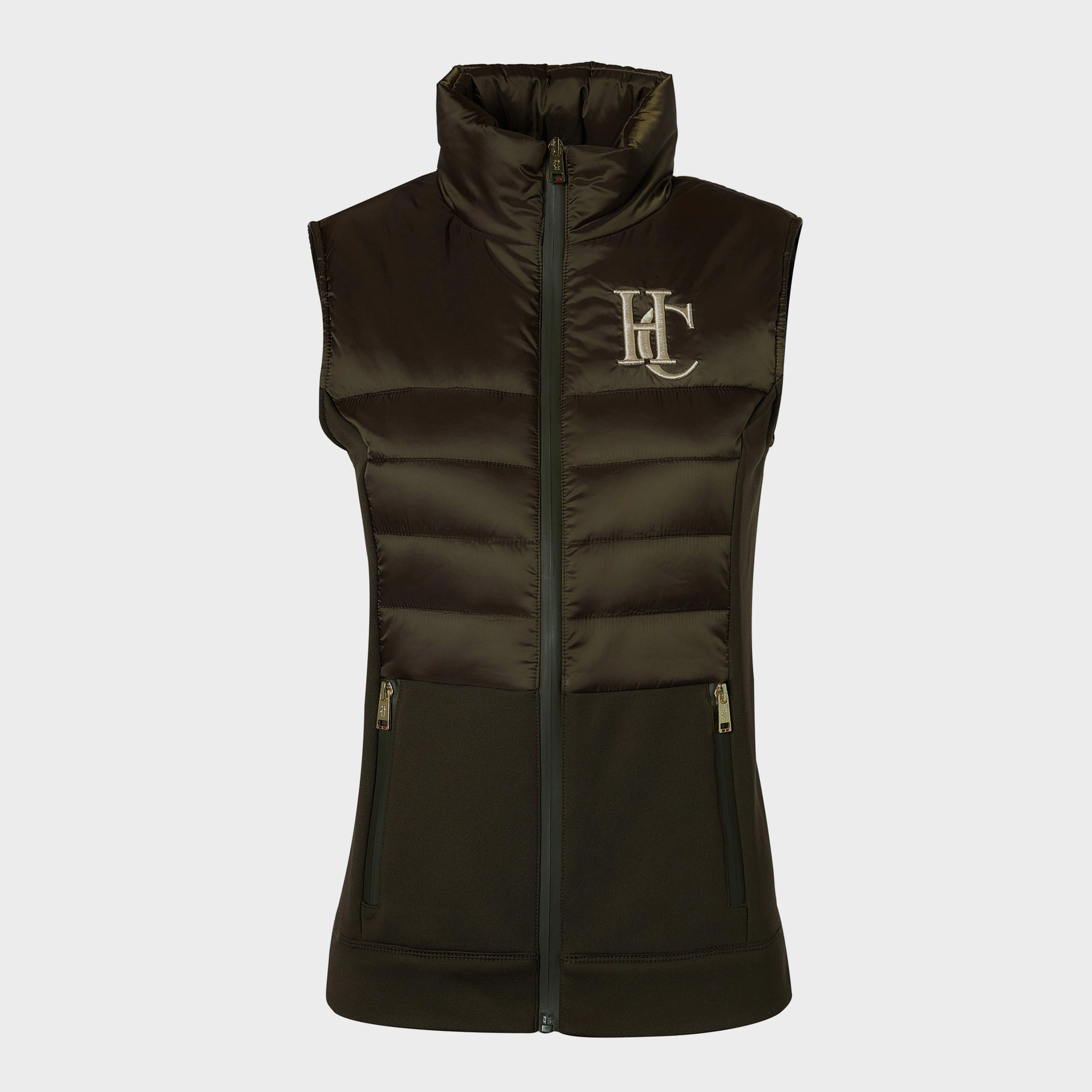 Womens Hybrid Gilet Heritage Khaki - Image 6