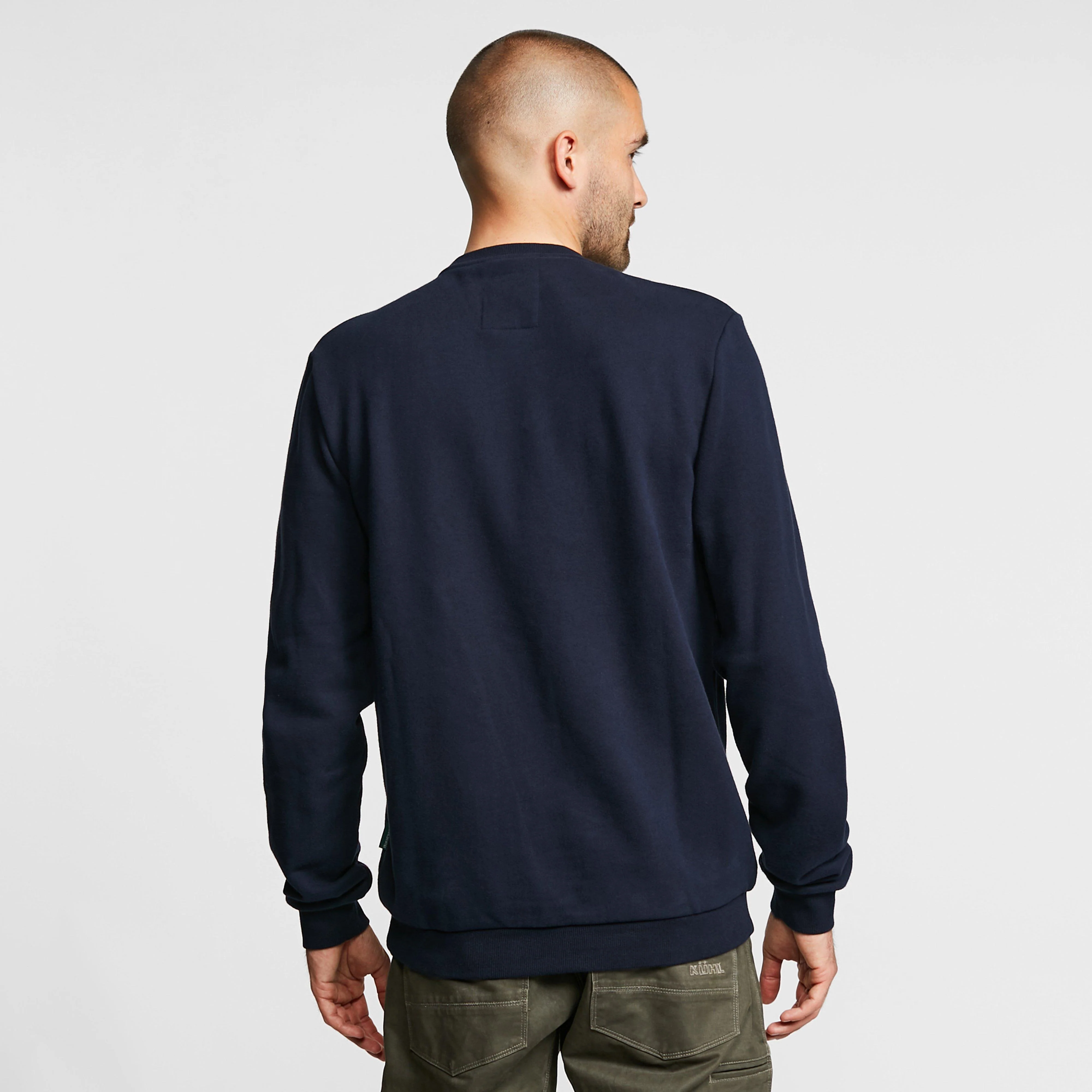 Unisex Signature Cotton Crew Sweatshirt Navy - Image 2