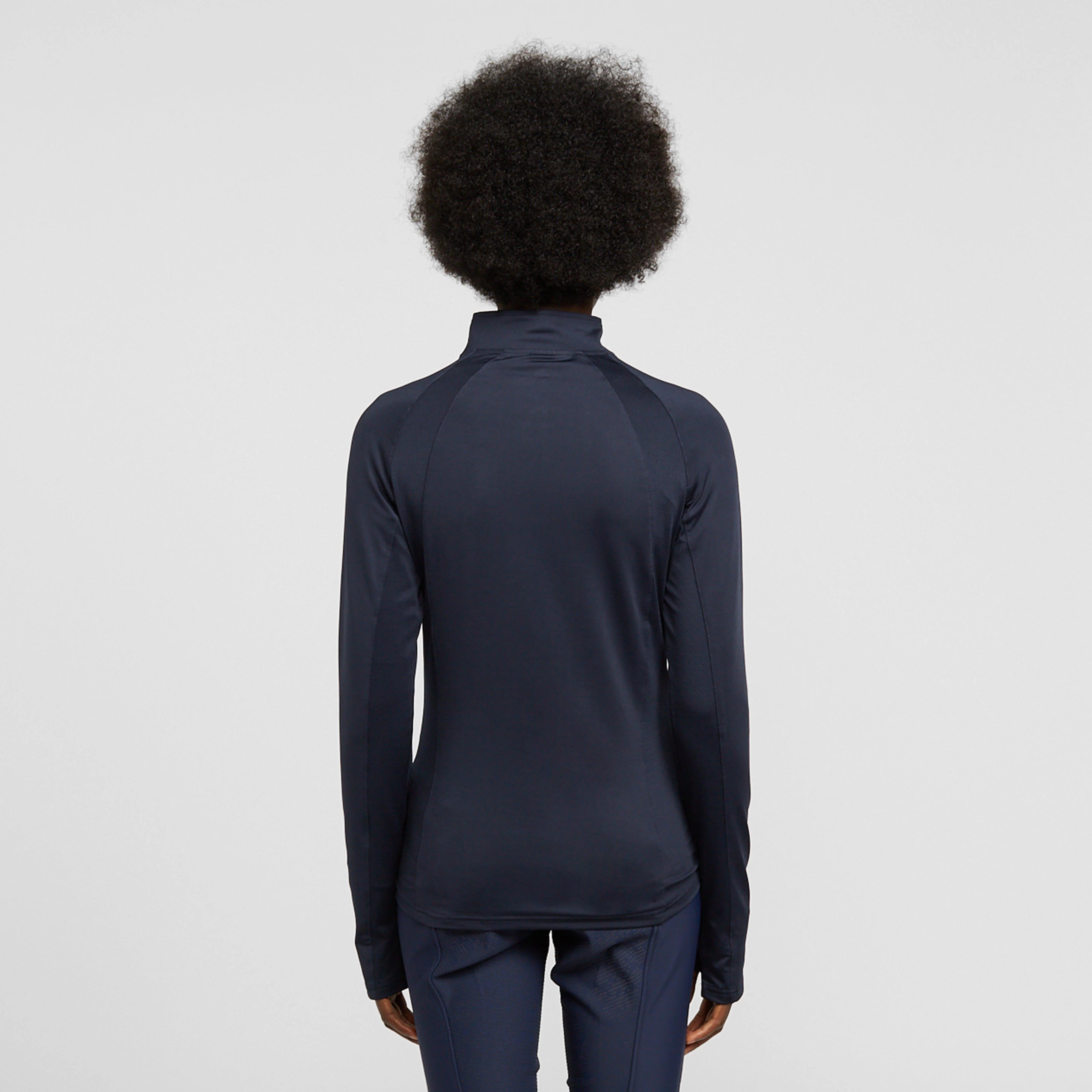 Womens Aveen Technical Long Sleeve Top Navy - Image 2