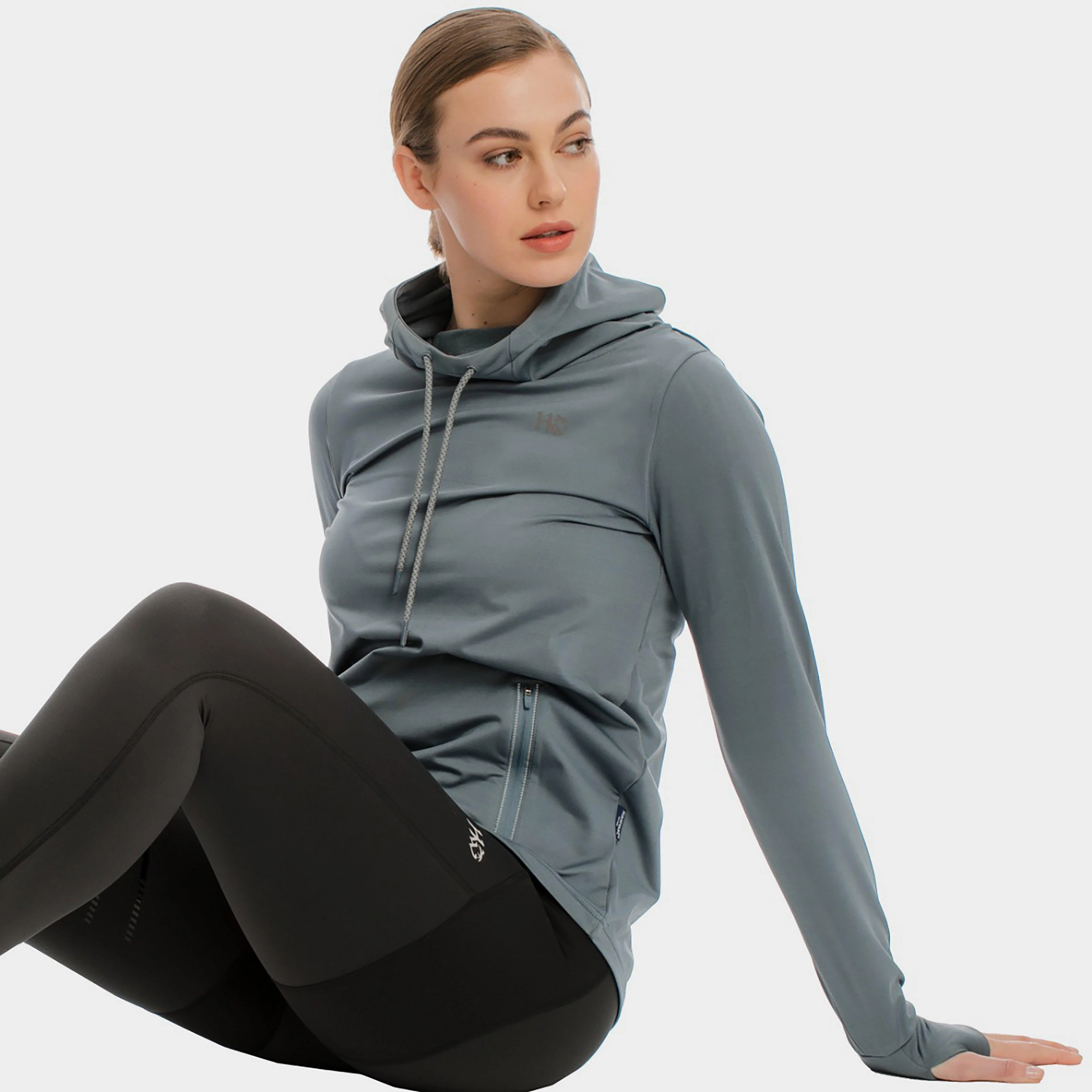 Womens Technical Hooded Fleece Winter Ocean - Image 10
