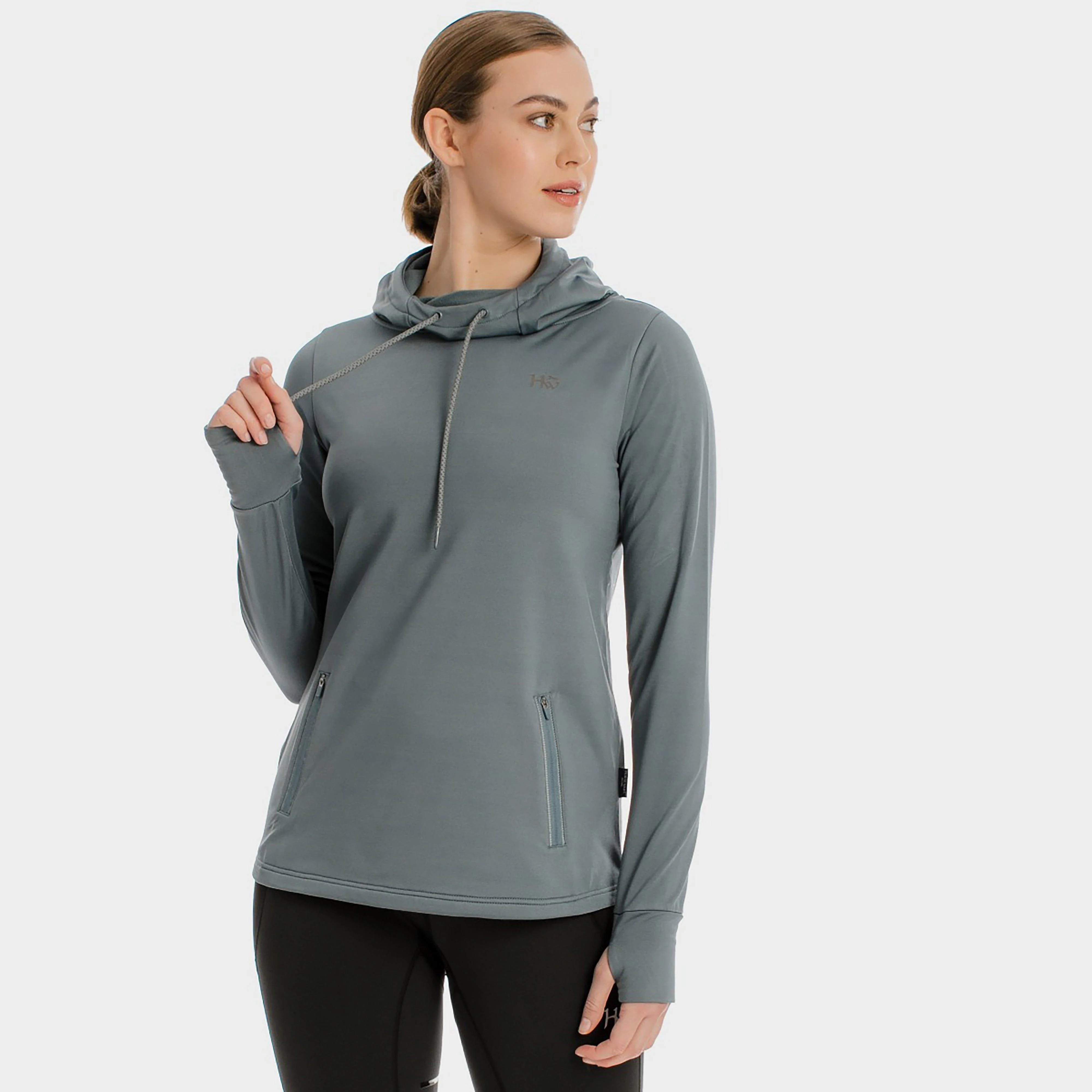 Womens Technical Hooded Fleece Winter Ocean - Image 2