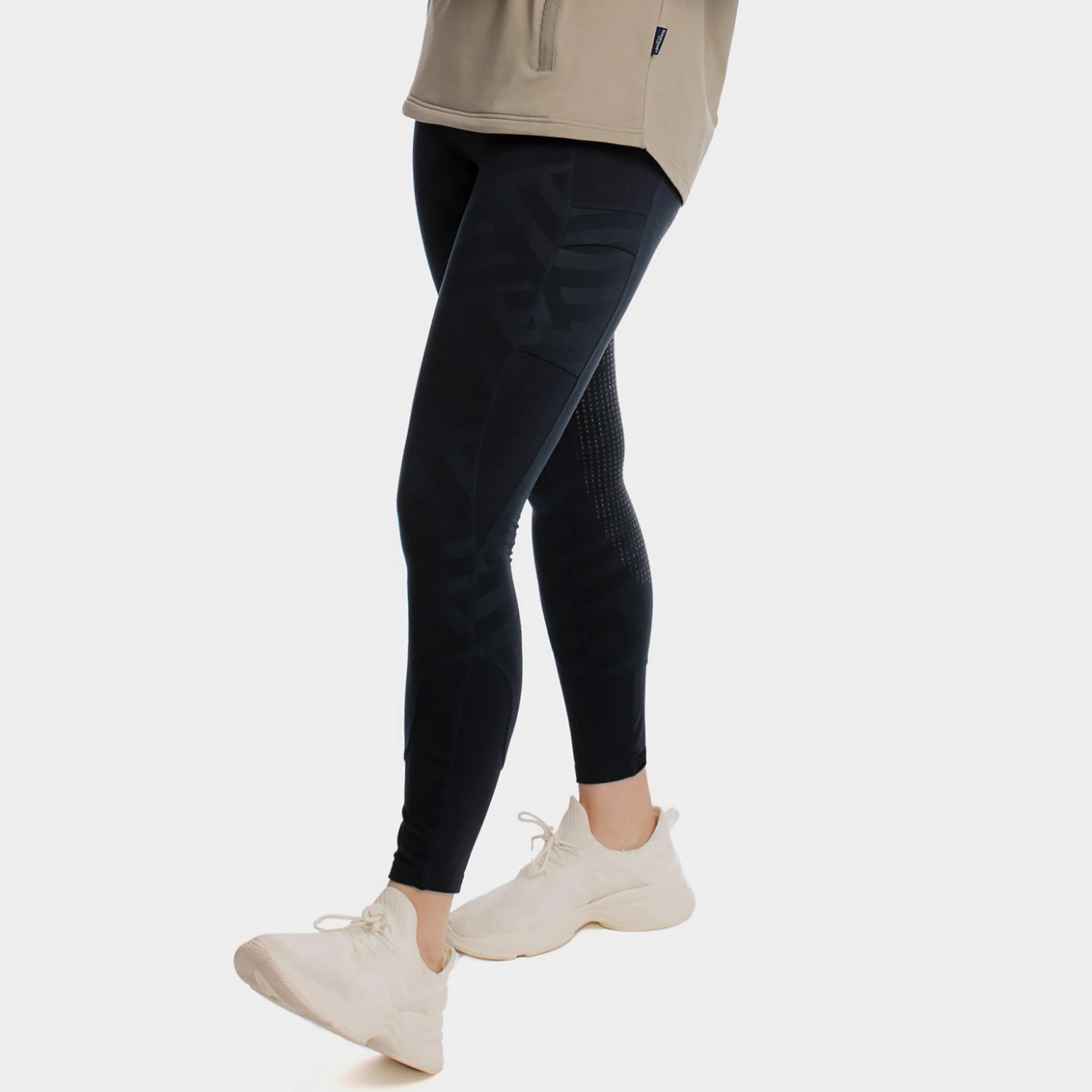 Womens Winter Riding Tights Navy - Image 7