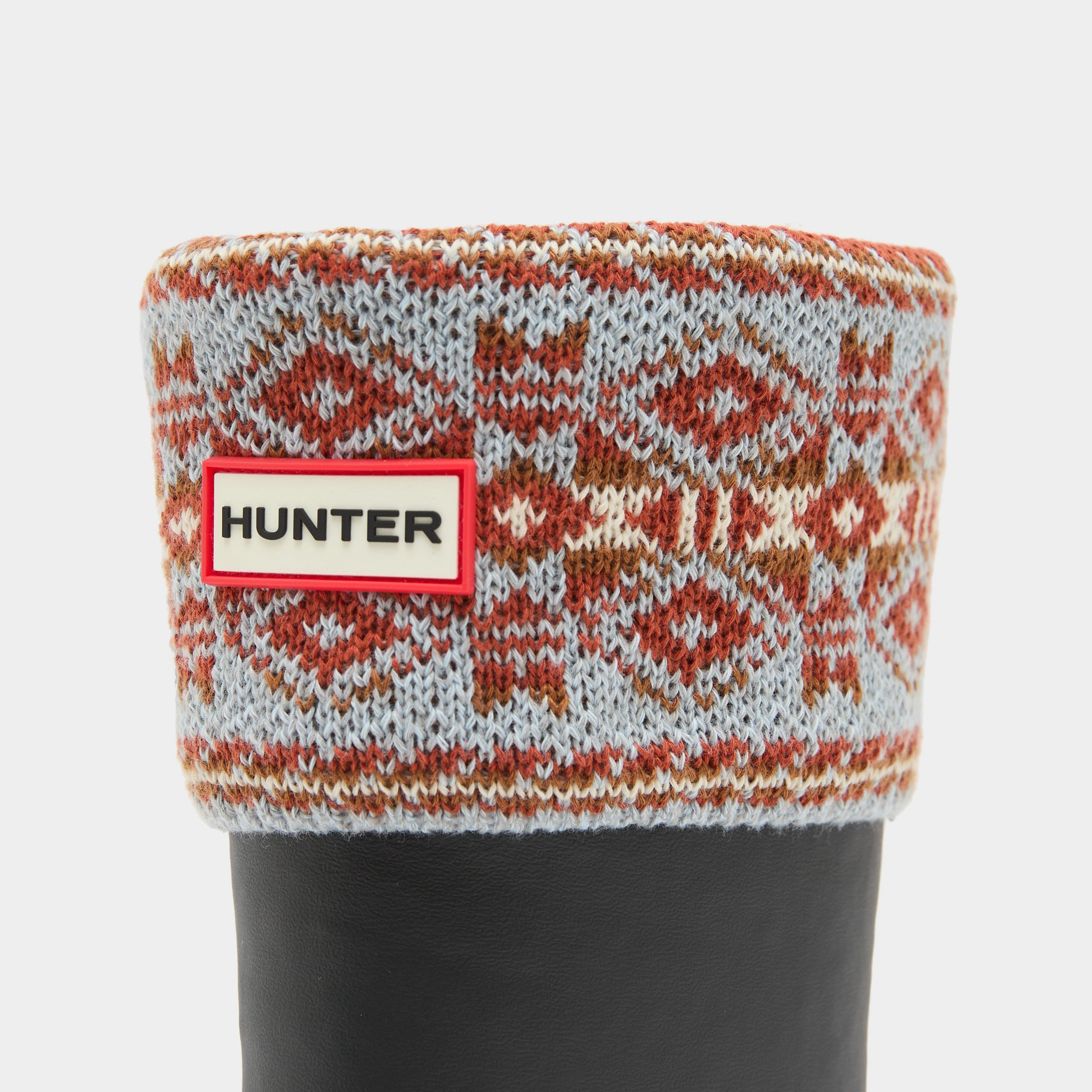 Fairisle Tall Welly Socks White - Image 2