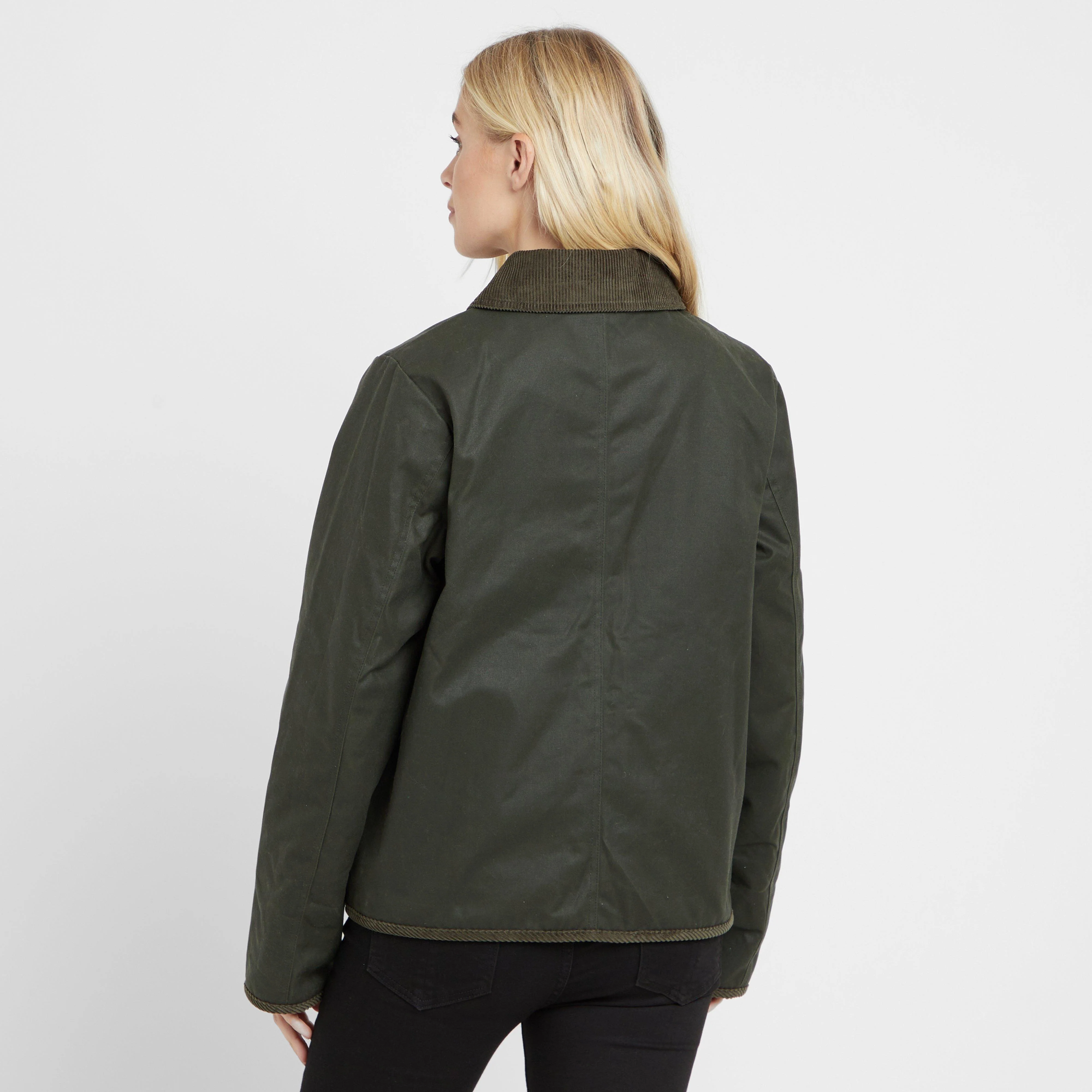 Green Label Womens Glenluce Wax Jacket Kambaba - Image 2