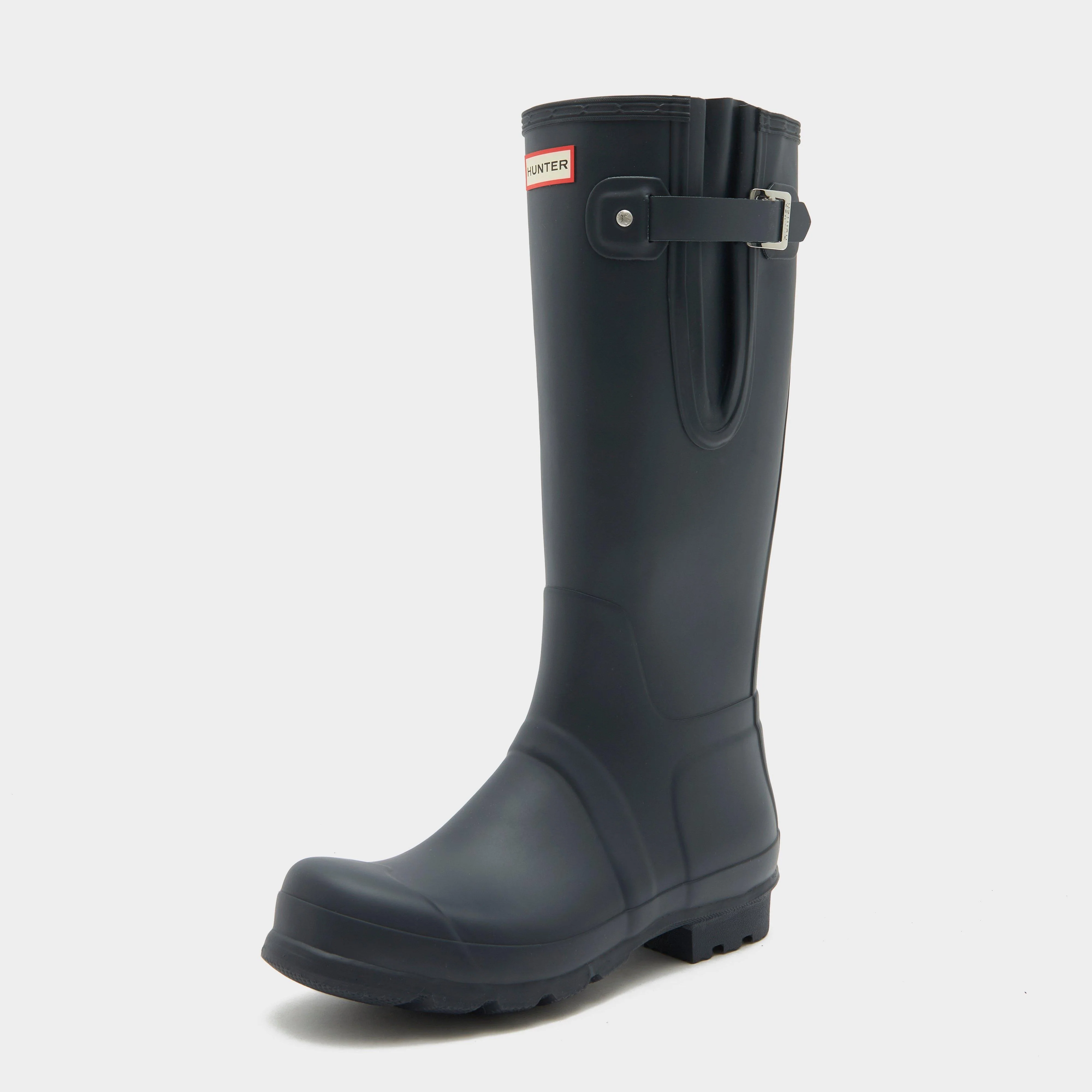 Mens Original Tall Side Adjust Wellington Boots Navy - Image 3