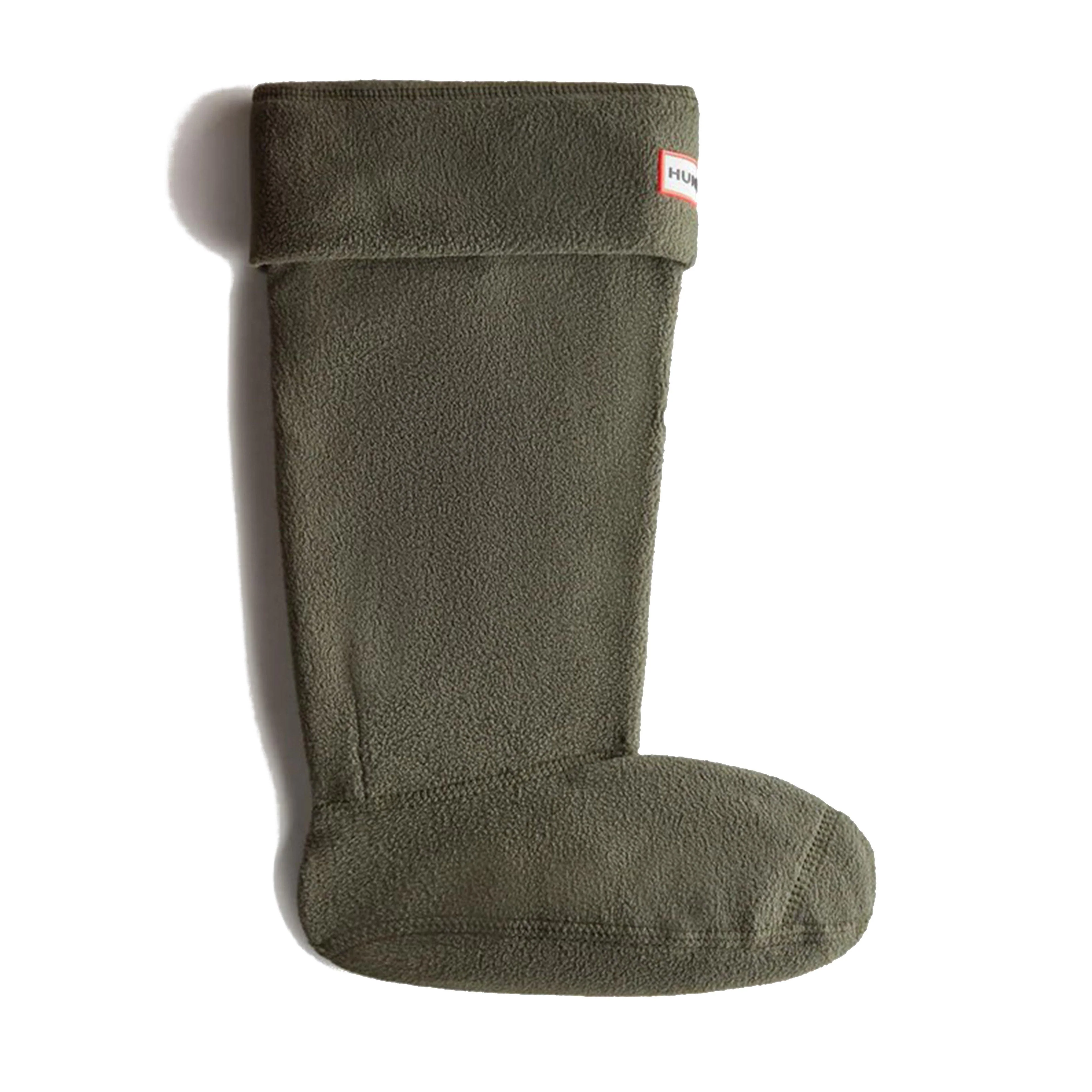 Recycled Fleece Tall Boot Socks Green - Image 2