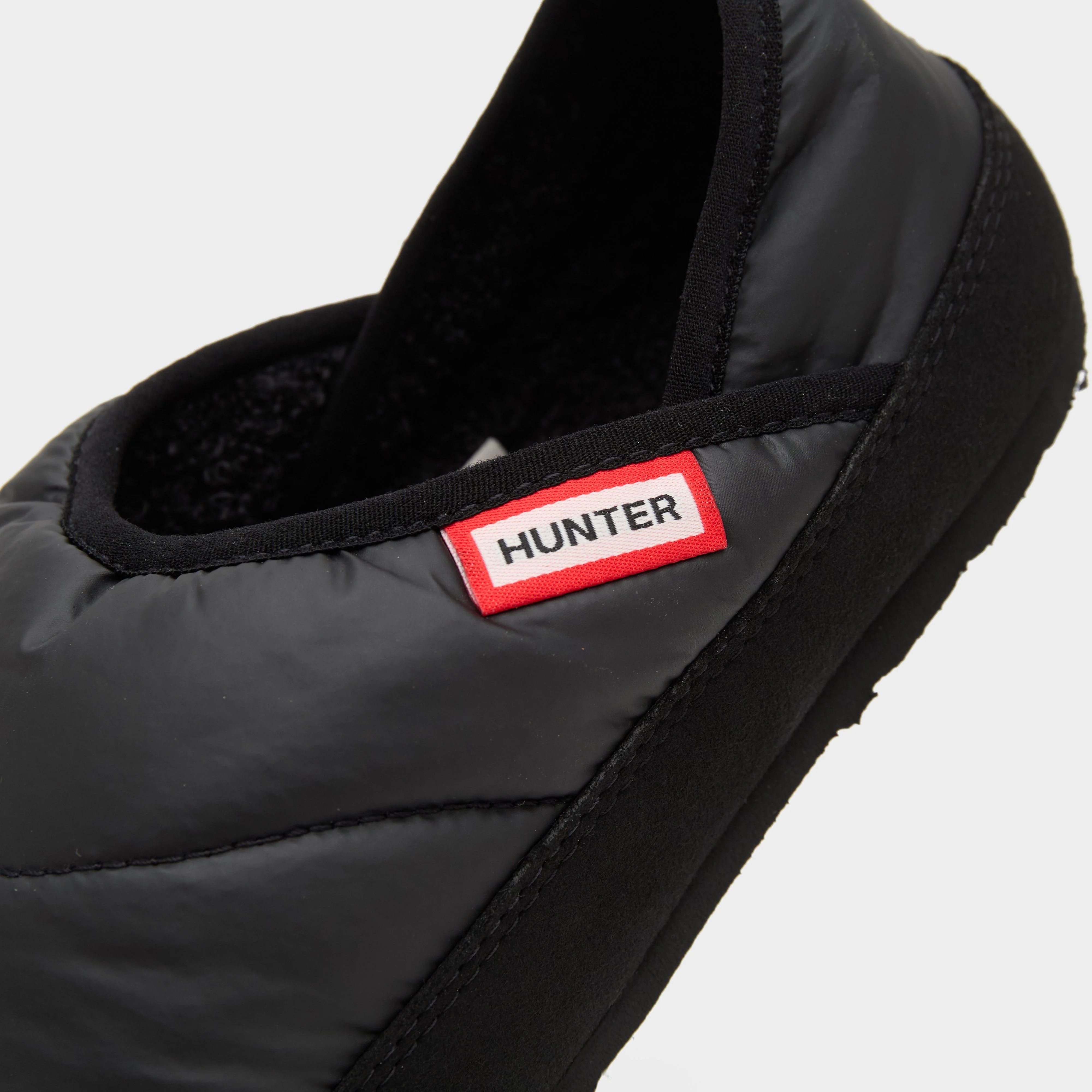 Womens Puffer Slippers Black - Image 5