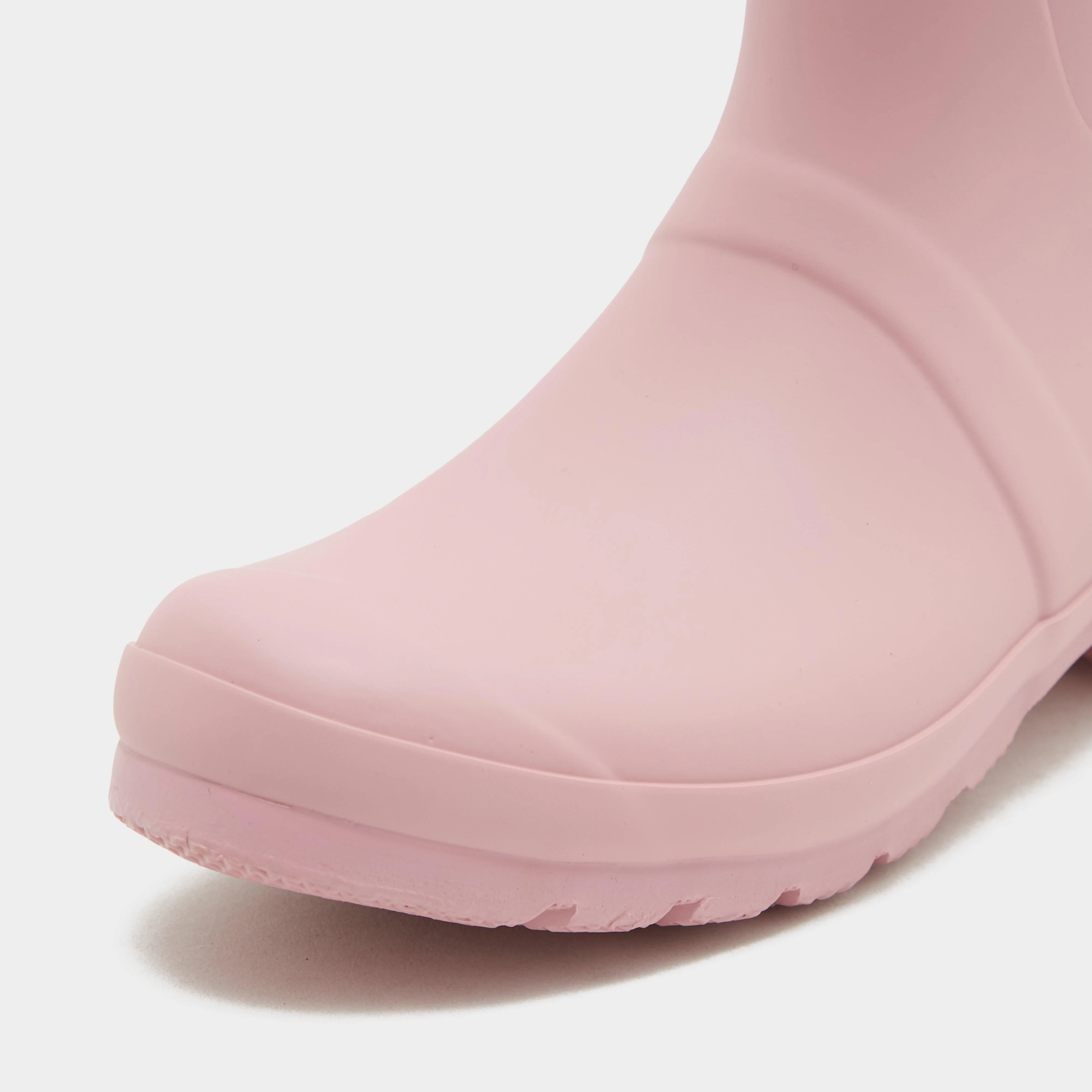 Womens Short Back Adjustable Wellington Boots Pink - Image 5