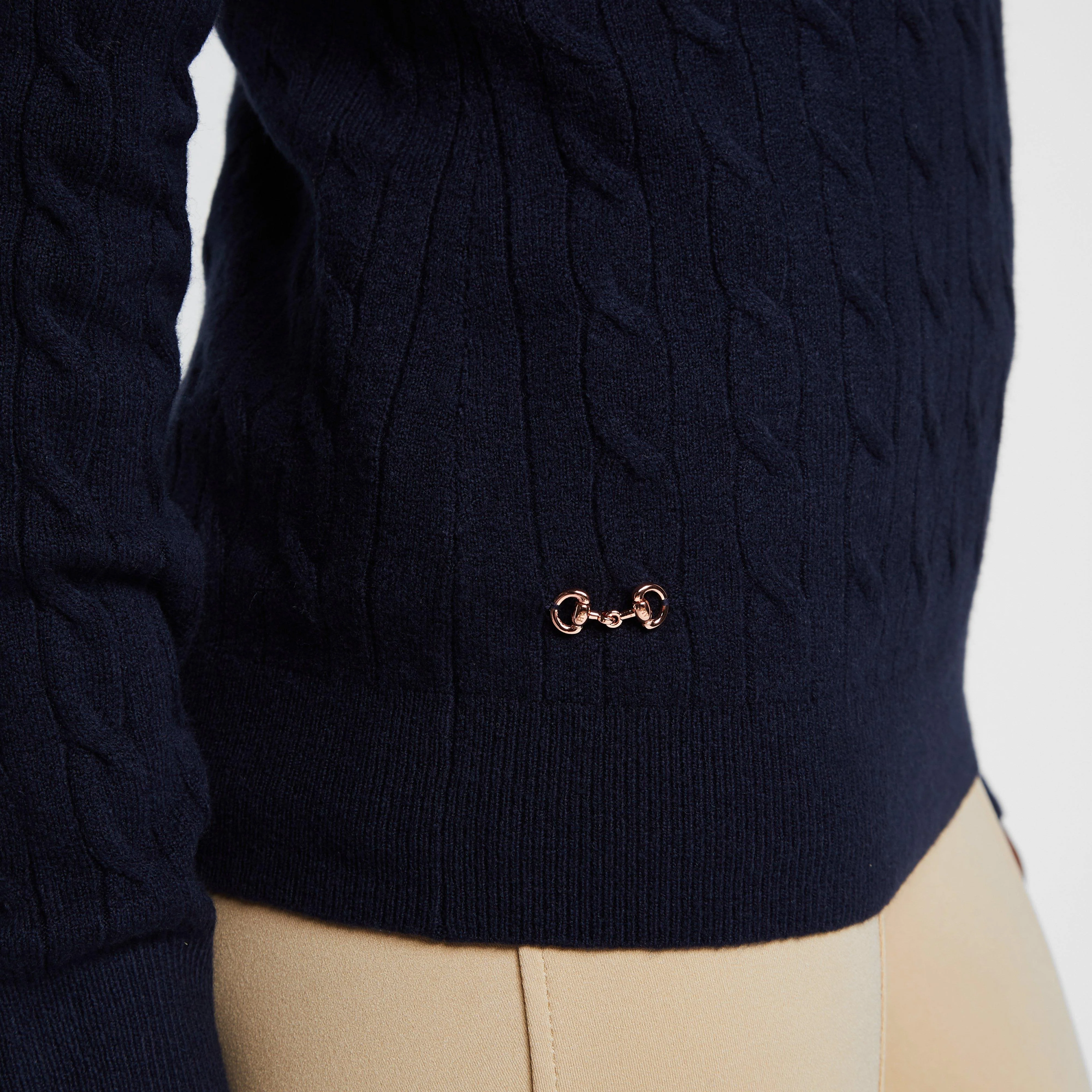 Classy Cable Pullover Navy - Image 5