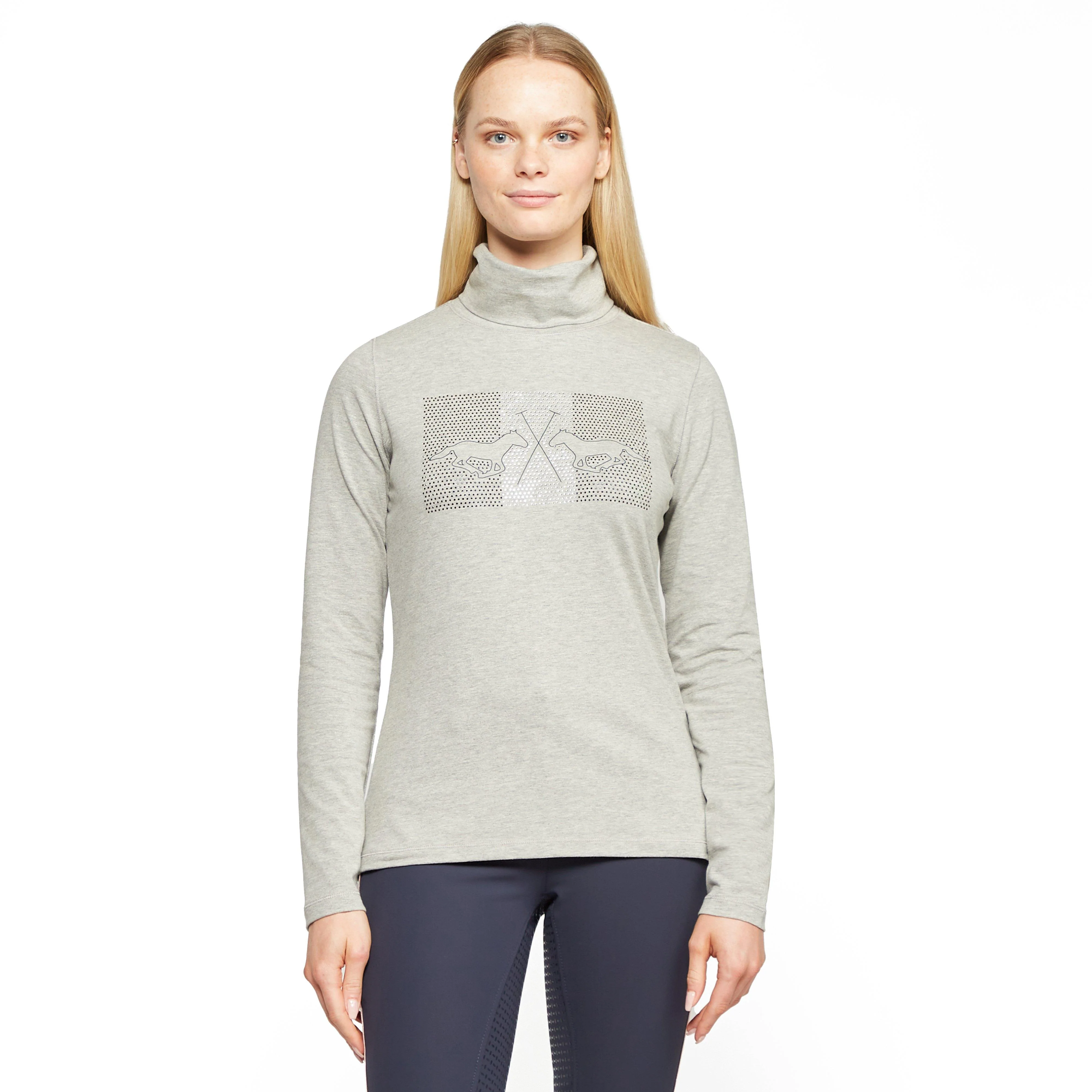 Womens Cecile Long Sleeve Top Grey Heather - Image 6