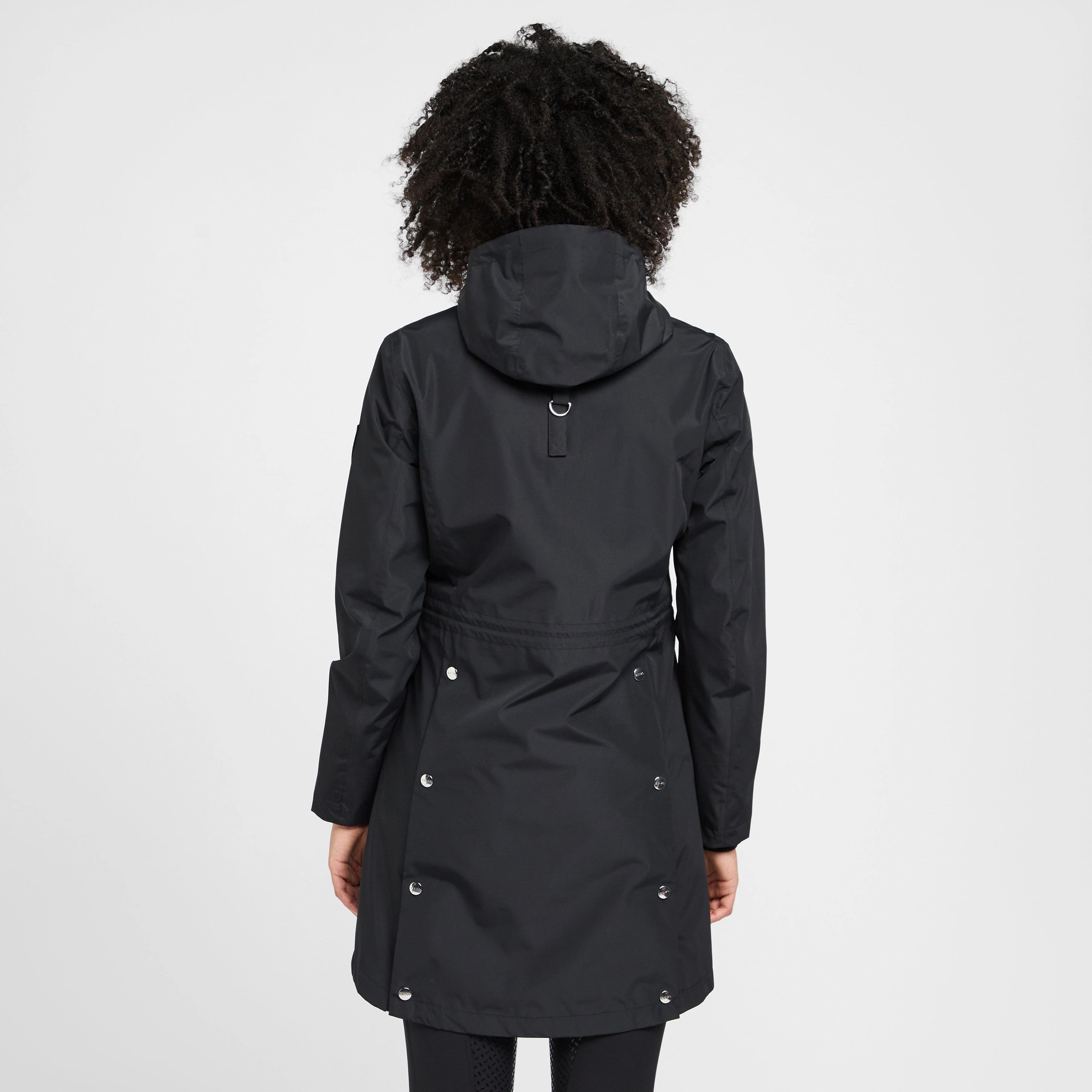 Womens Celeste Waterproof Parka Jacket Black - Image 2