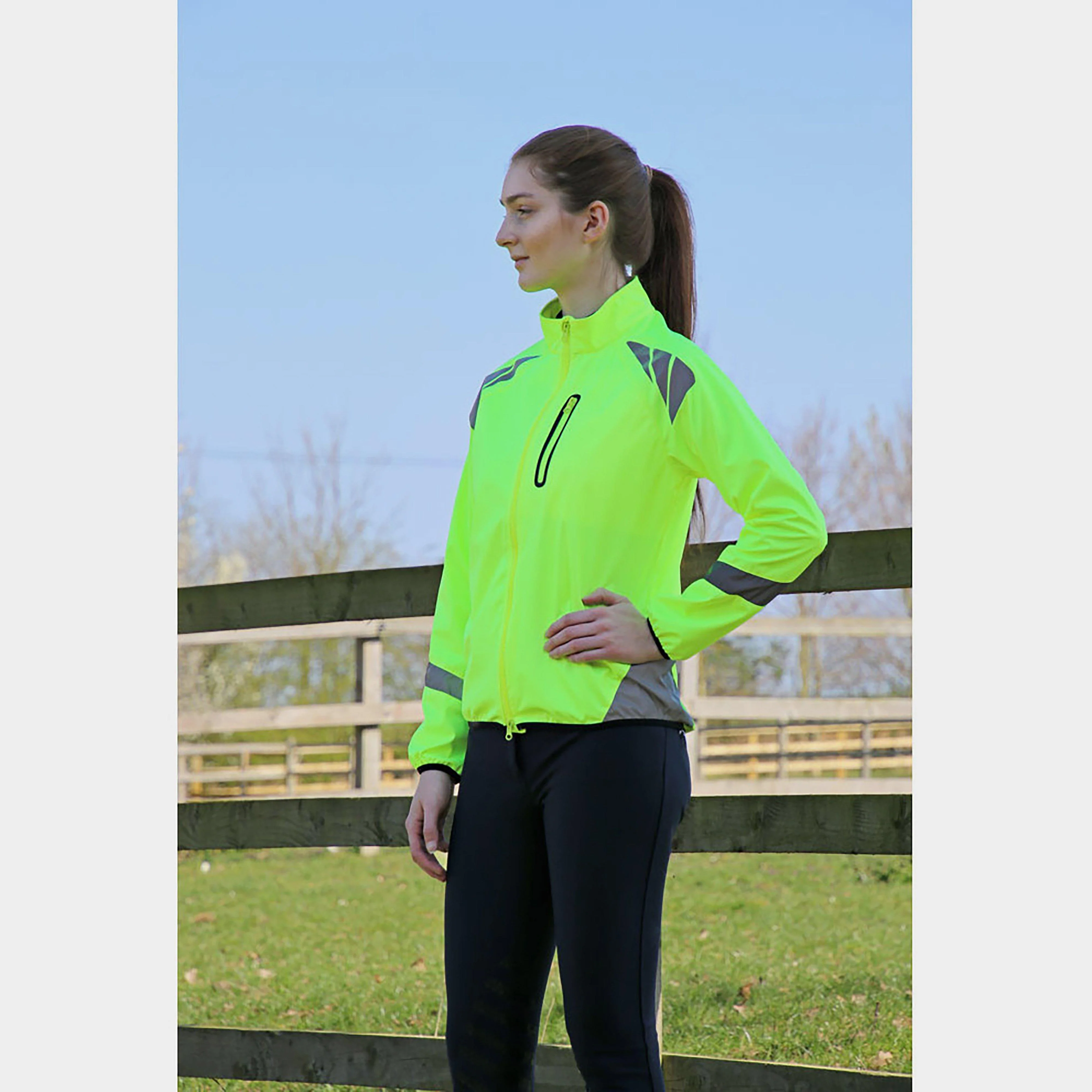 HyVIZ Equestrian Reflector Jacket Yellow - Image 5