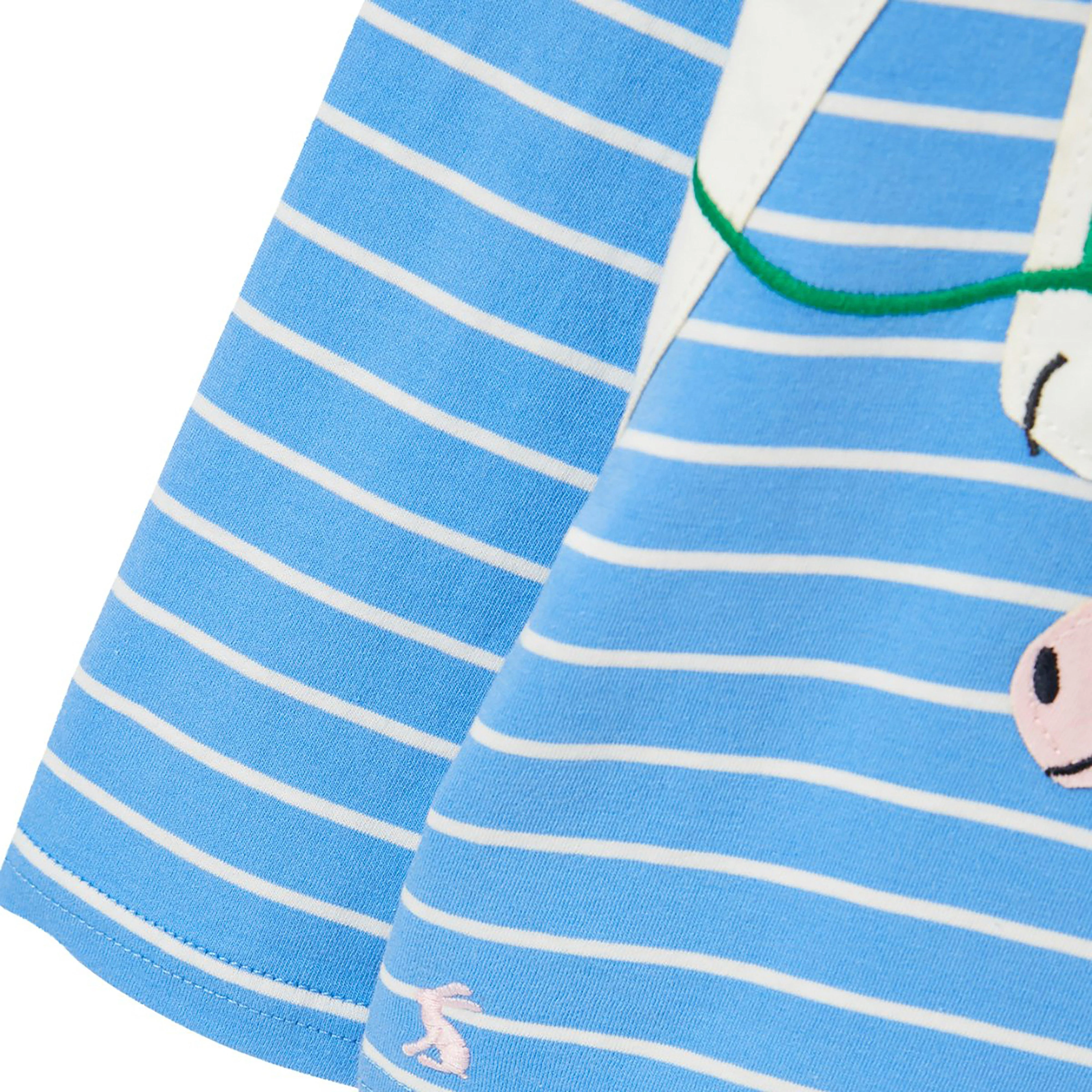 Childs Ava Top Blue Stripe Horse - Image 5