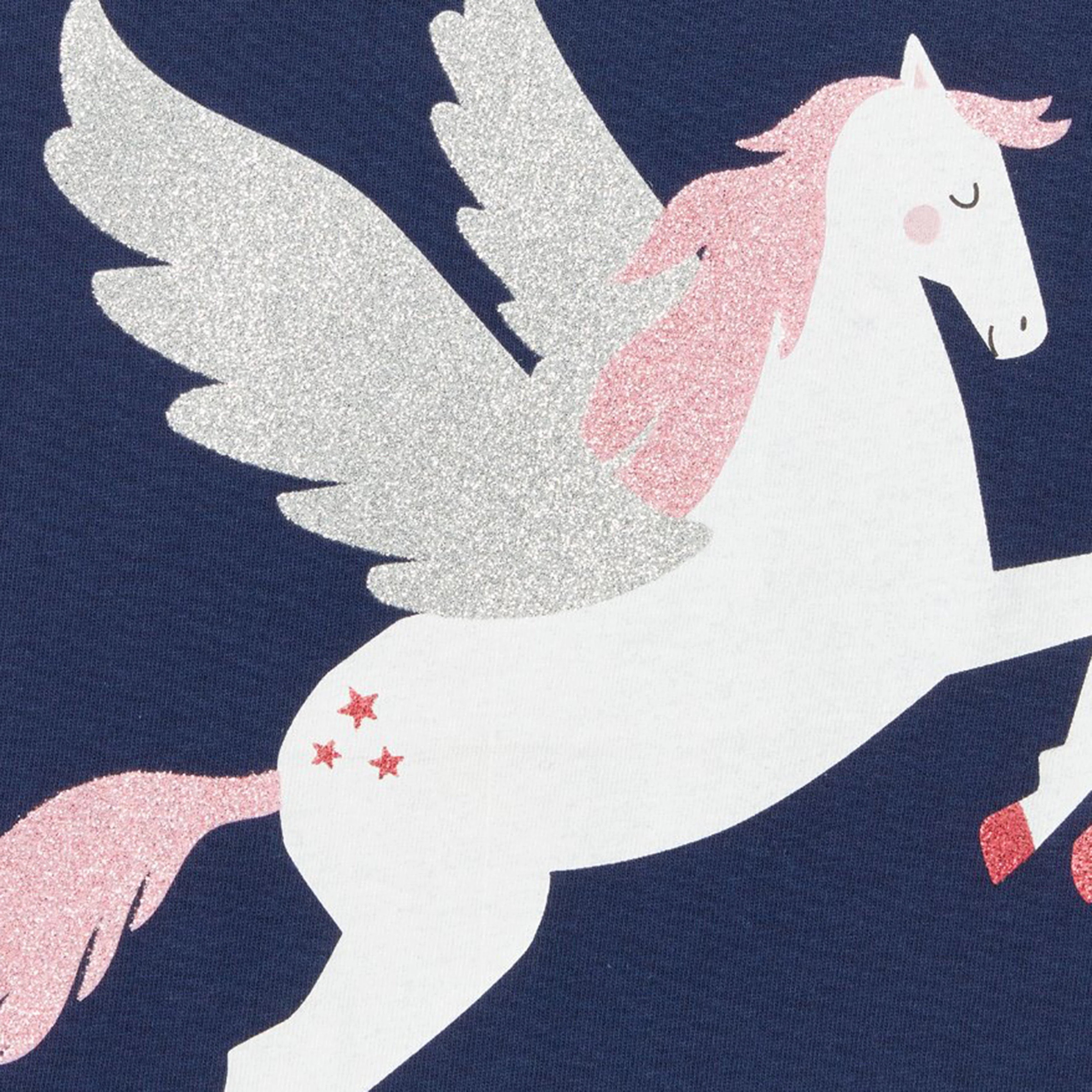 Girls Bessie Long Sleeve Top Flying Horse - Image 4