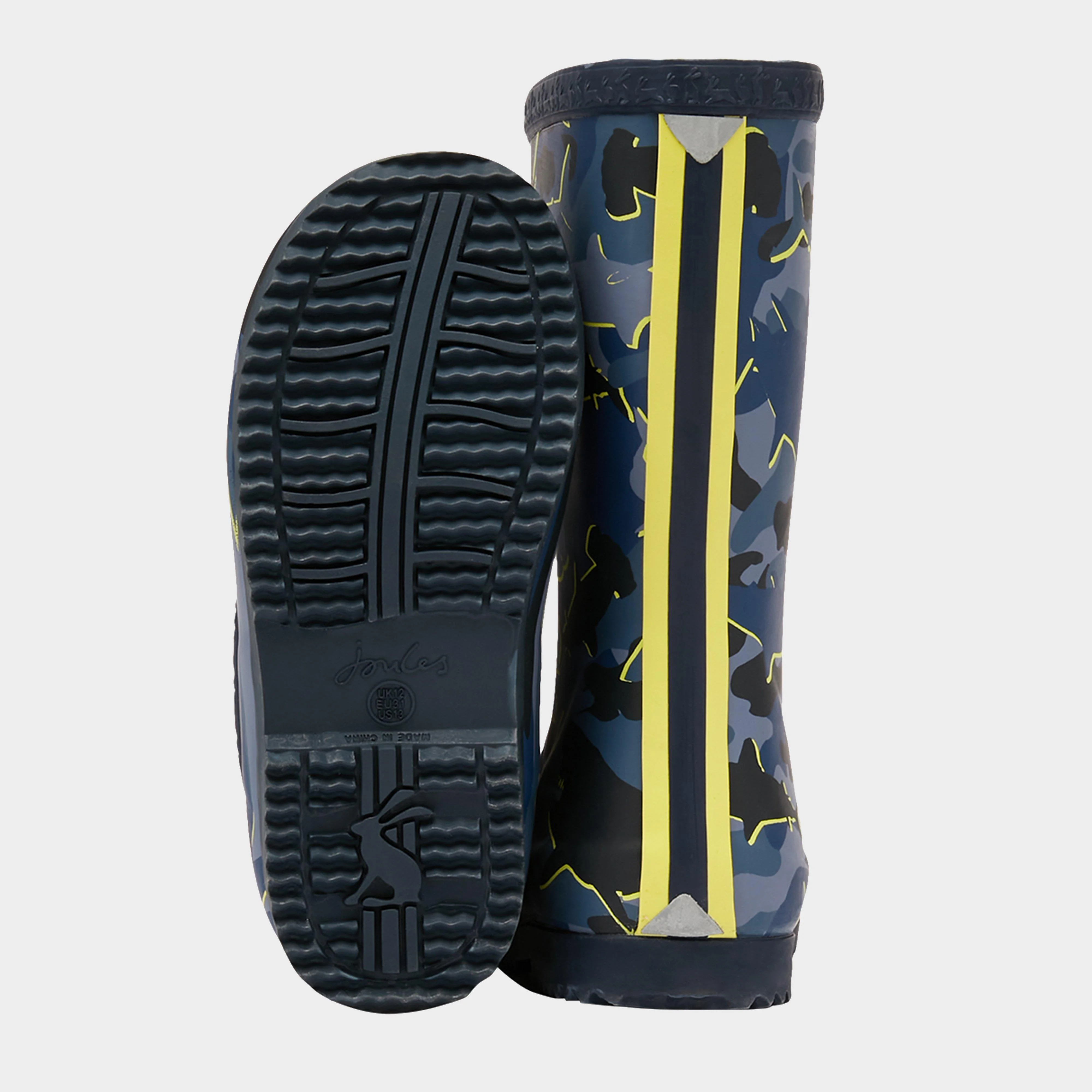 Kids' Roll Up Wellies Camo Shark - Image 7