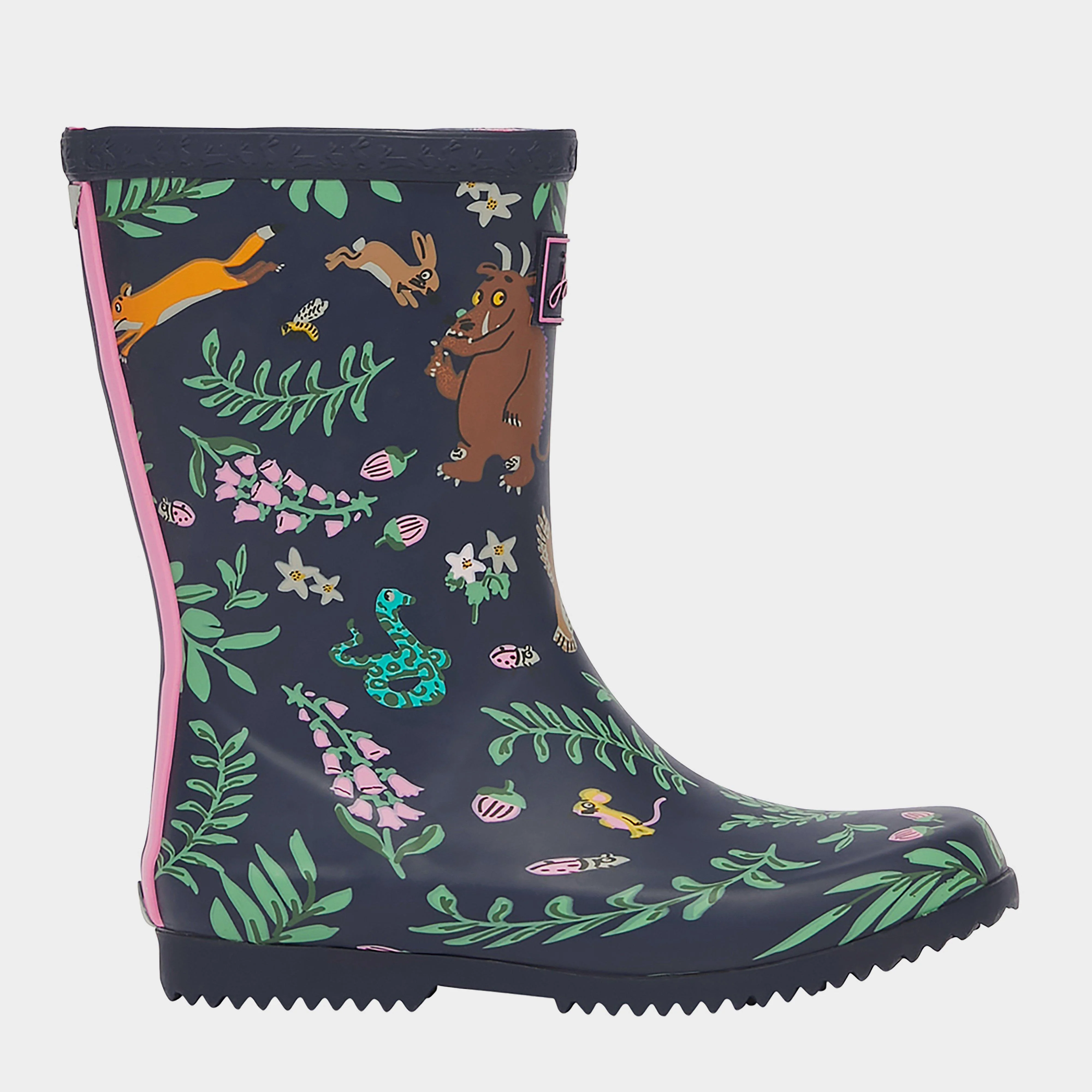 Kids Roll Up Wellies Navy Gruffalo - Image 4
